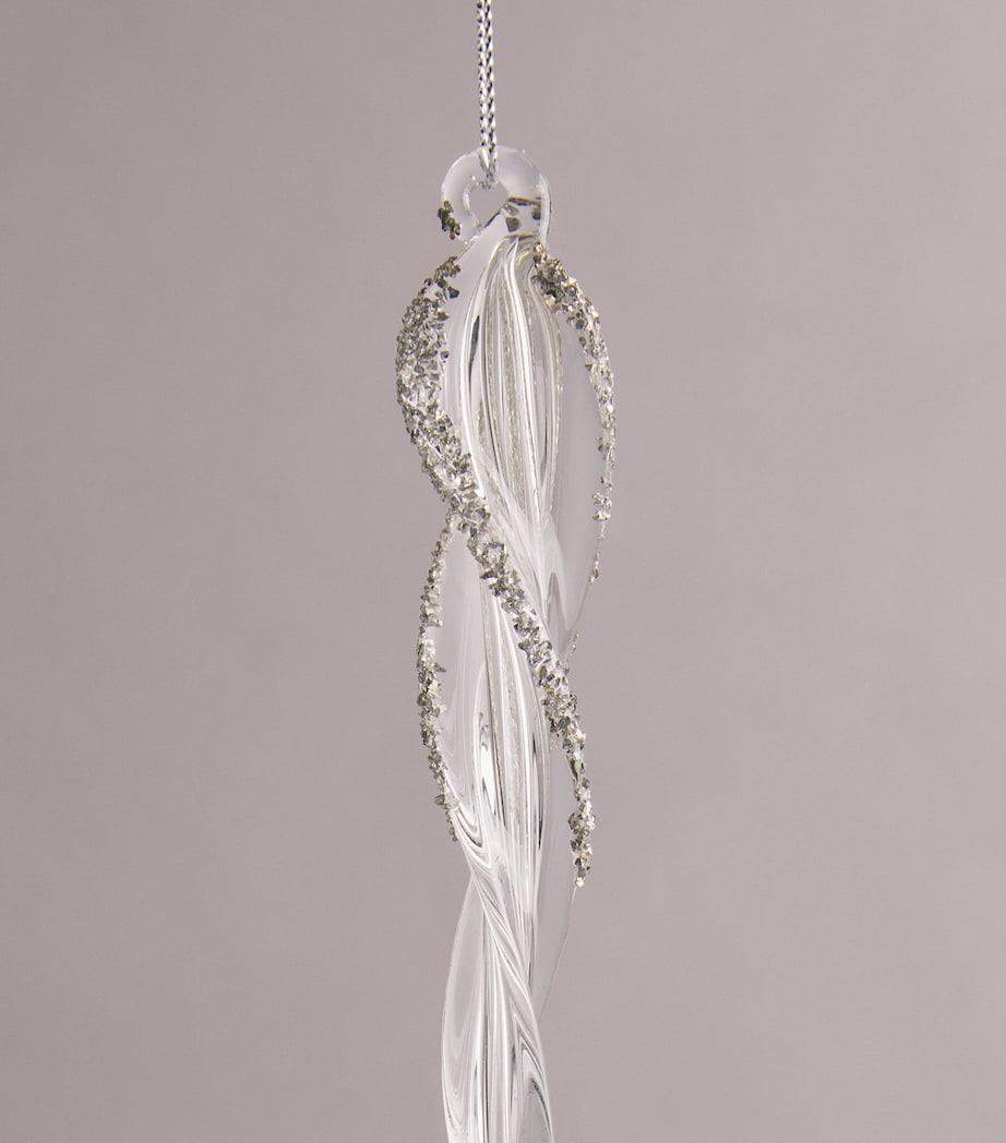 Shishi Glass Glitter Icicle Tree Decoration Clear Image 2