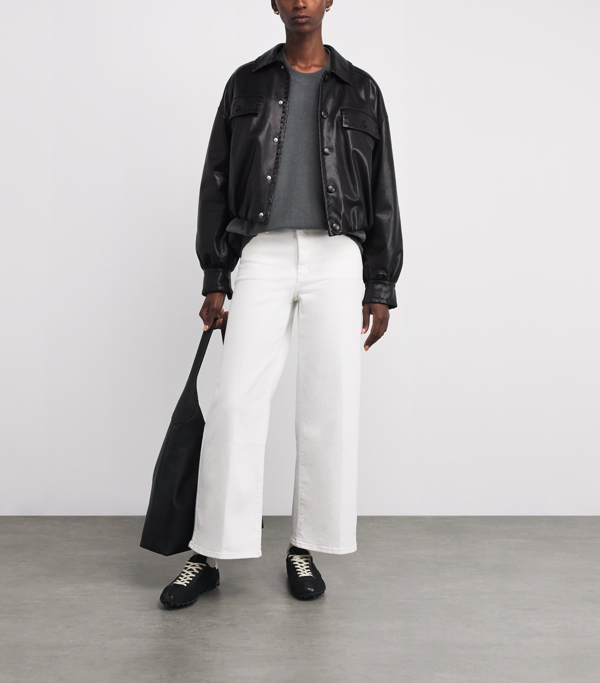 Cotton Scholar Sweatshirt WBLK WASHED BLA Image 2