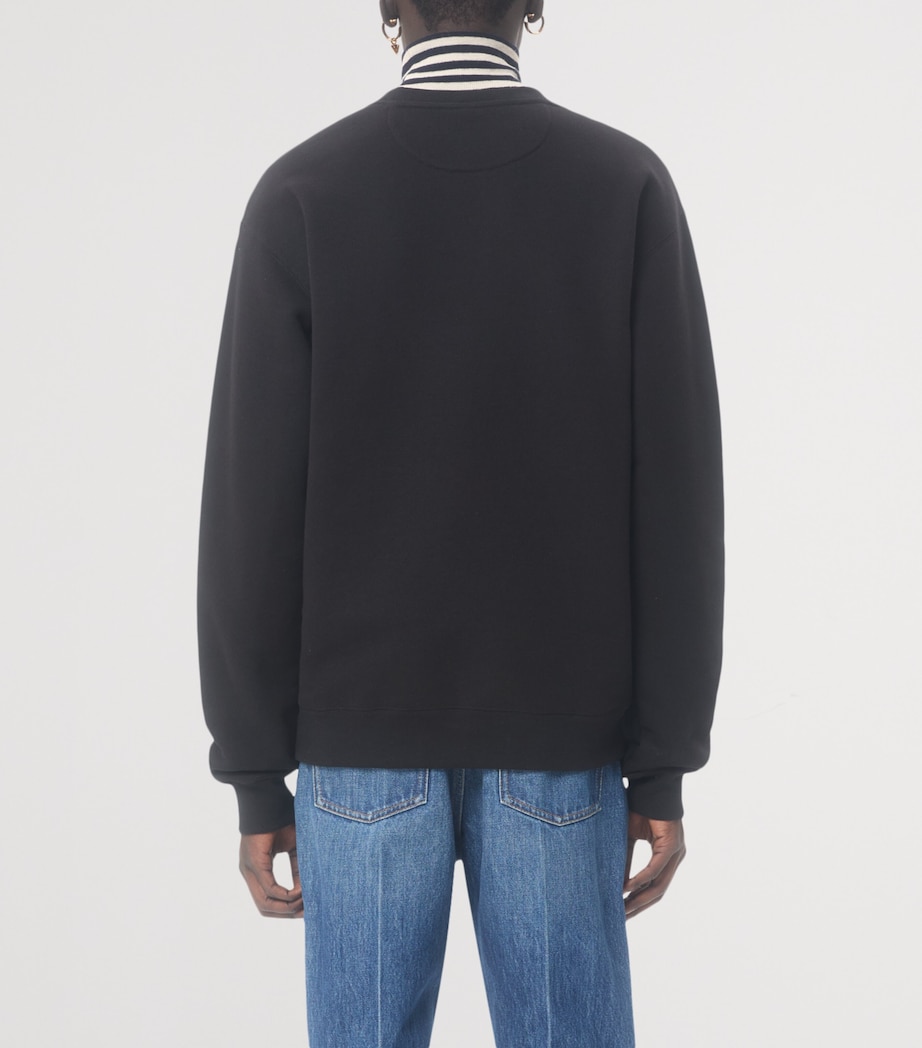 Cotton Made in Valentino Logo Sweatshirt 0NR Image 4