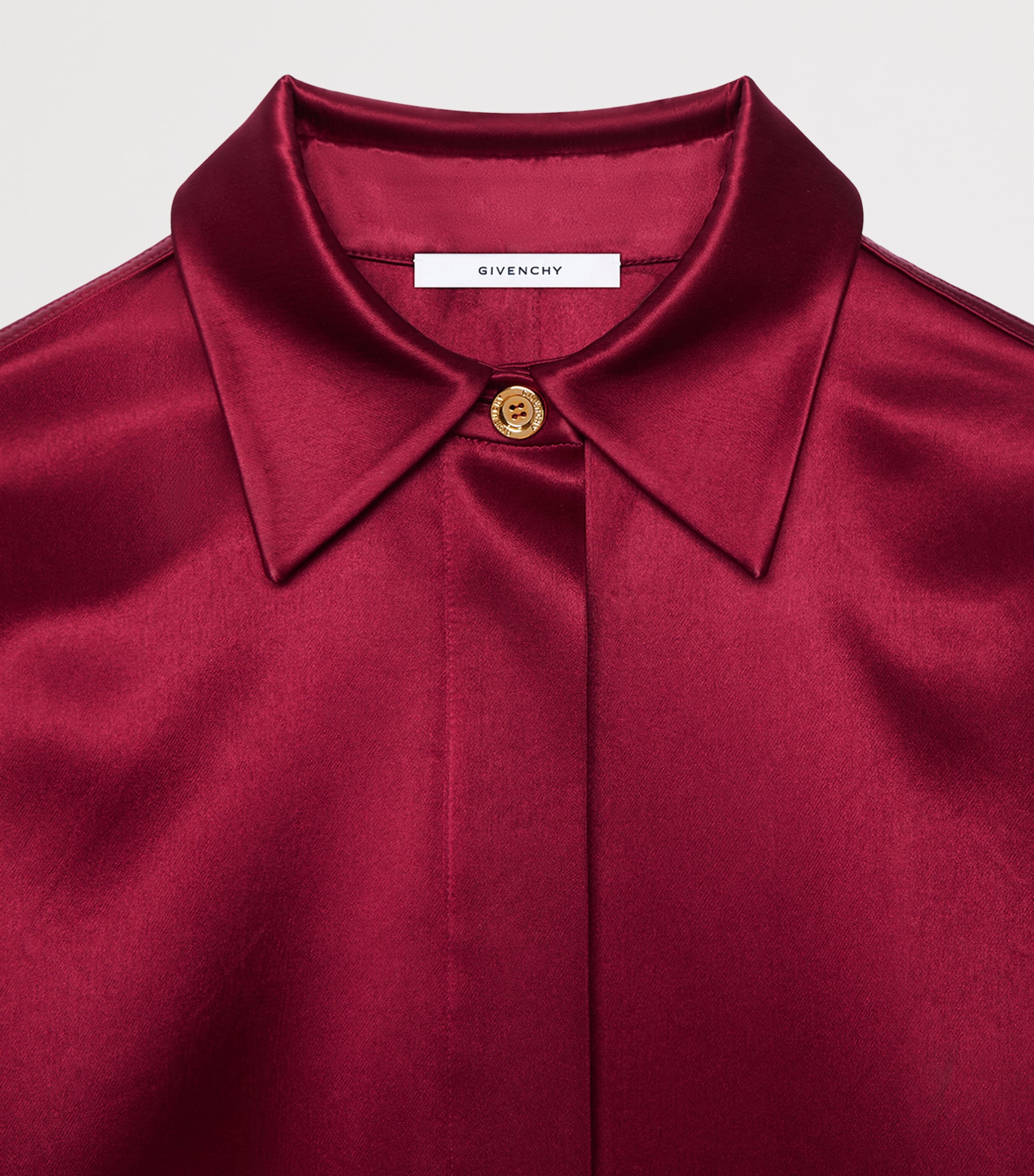 Givenchy Womens Satin Kaftan Red Cherry Image 4
