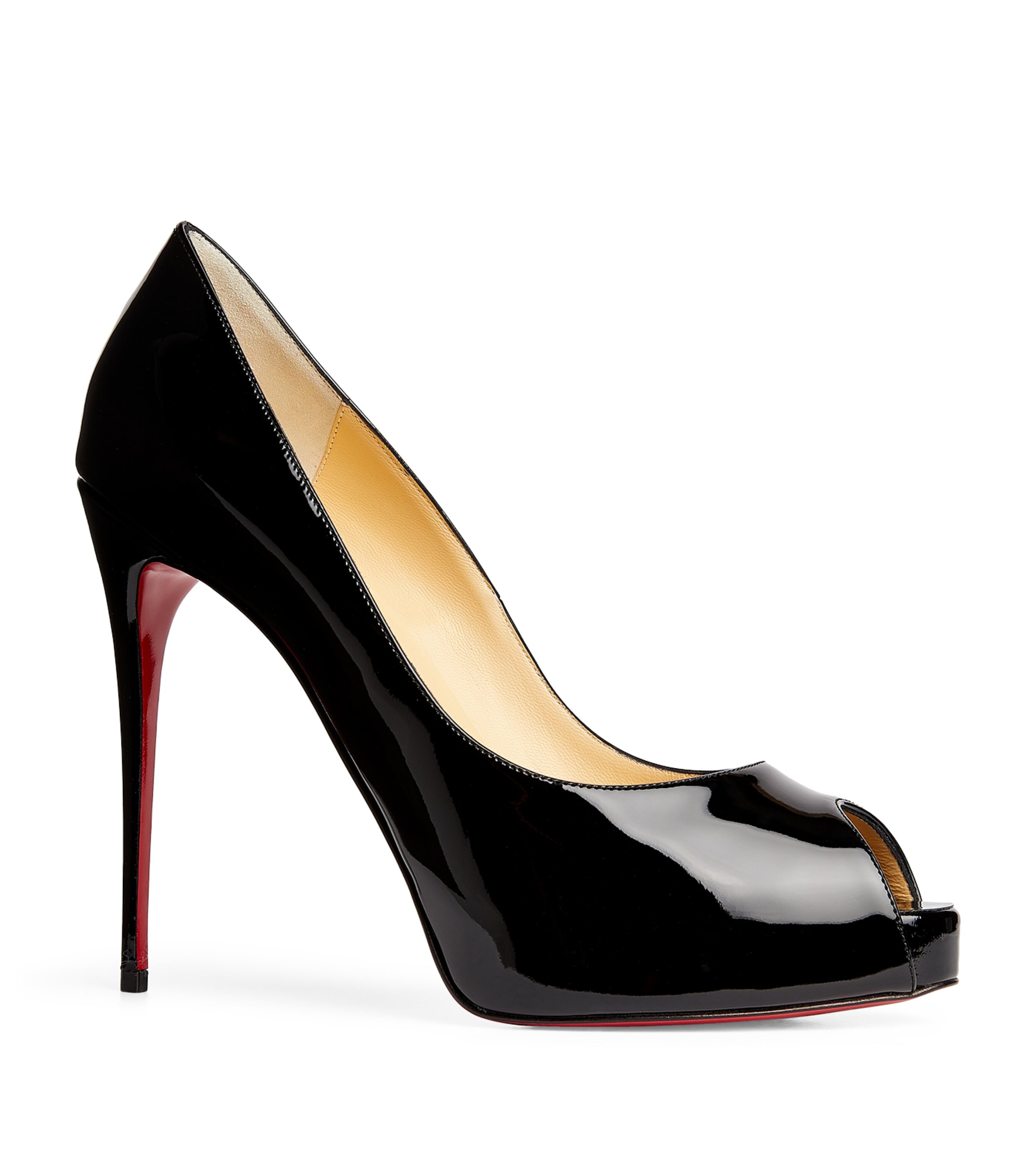 Christian Louboutin New Very Prive Patent Leather Pumps 120 In Black