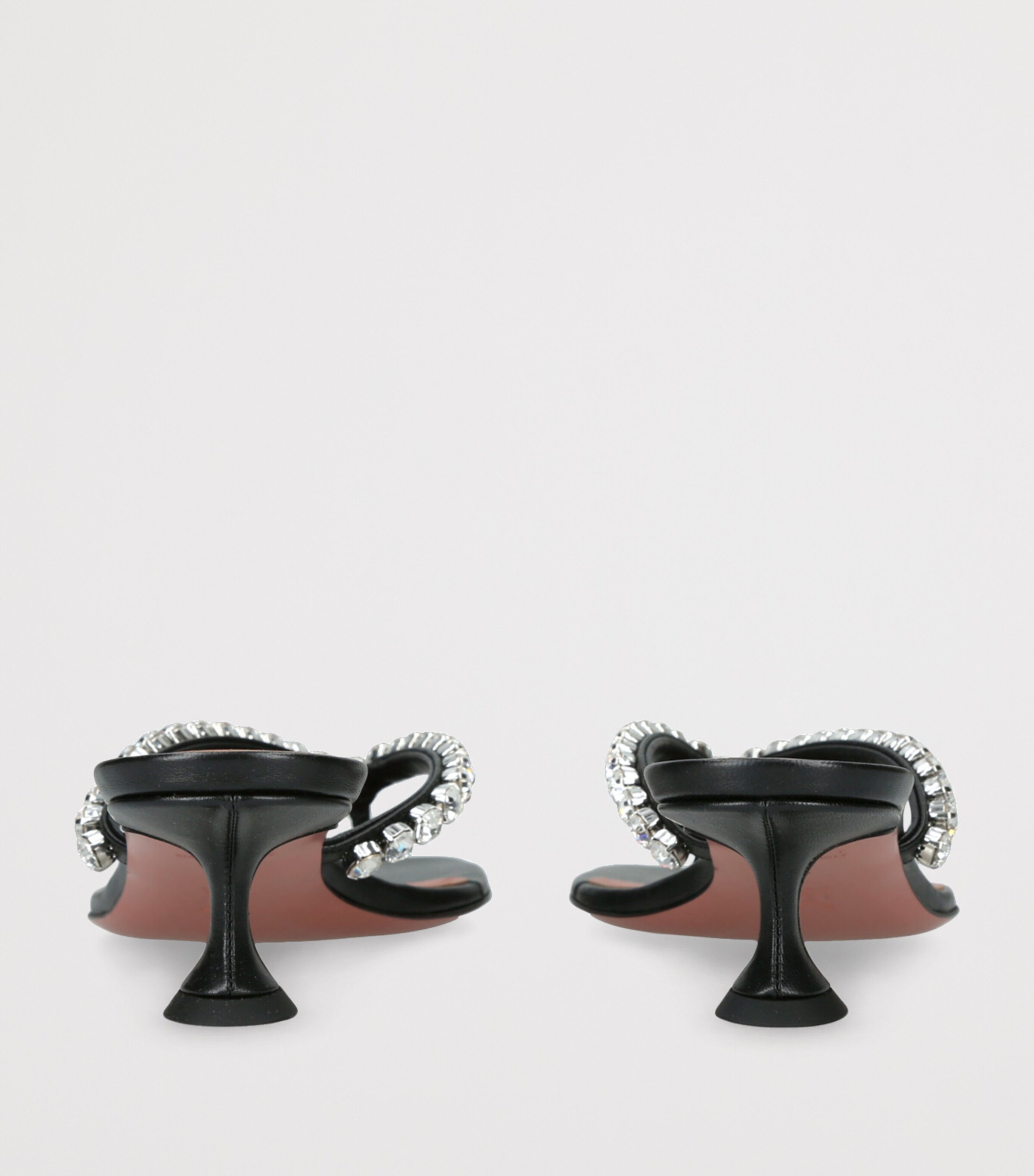 Amina Muaddi Black Leather Gigi Thong Sandals 45 | Harrods MA