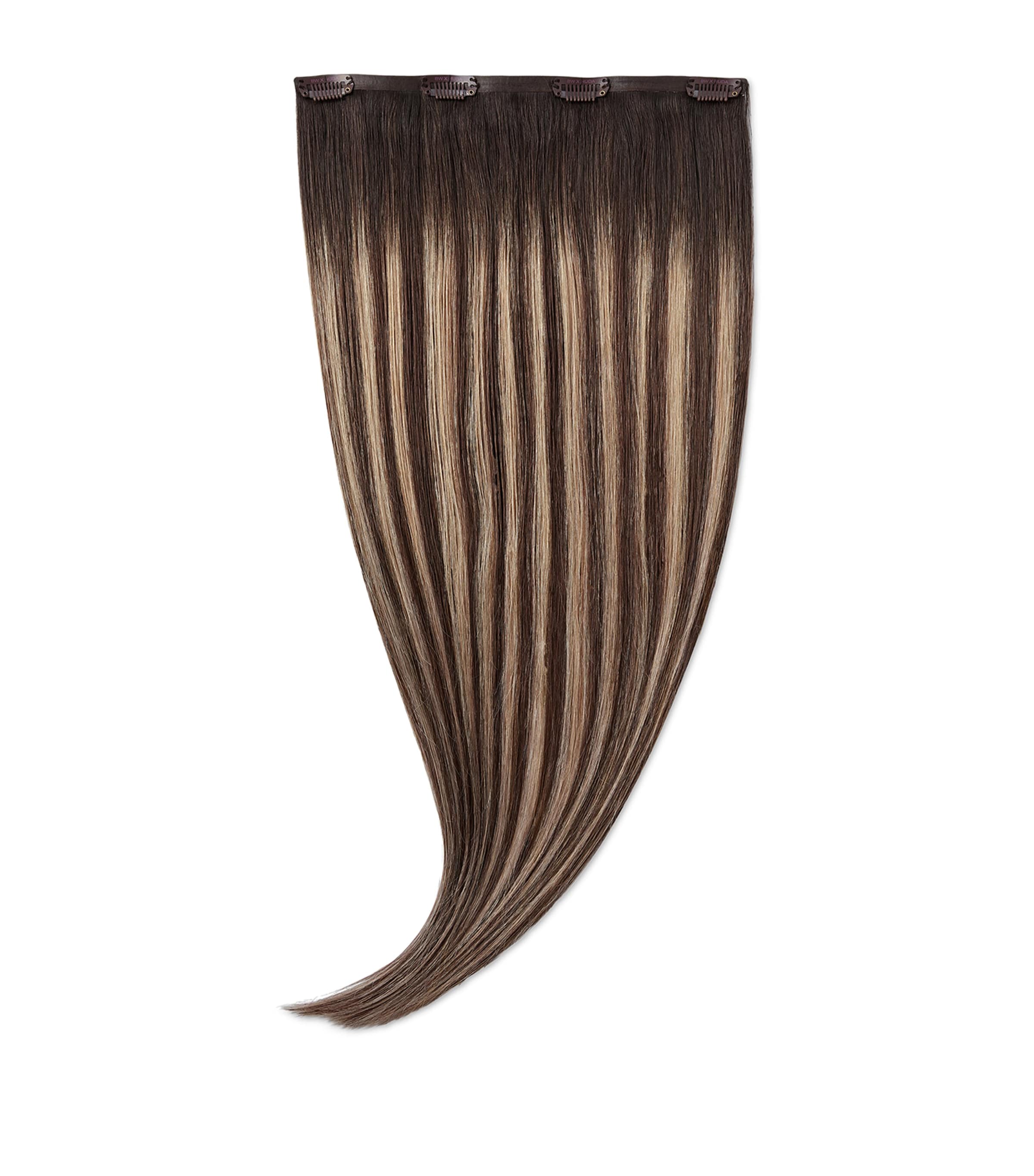 Beauty Works x Huda BARELY THERE Mix & Match Volumiser Clip-In Hair Extensions (20") BROND'MBRE Image 1