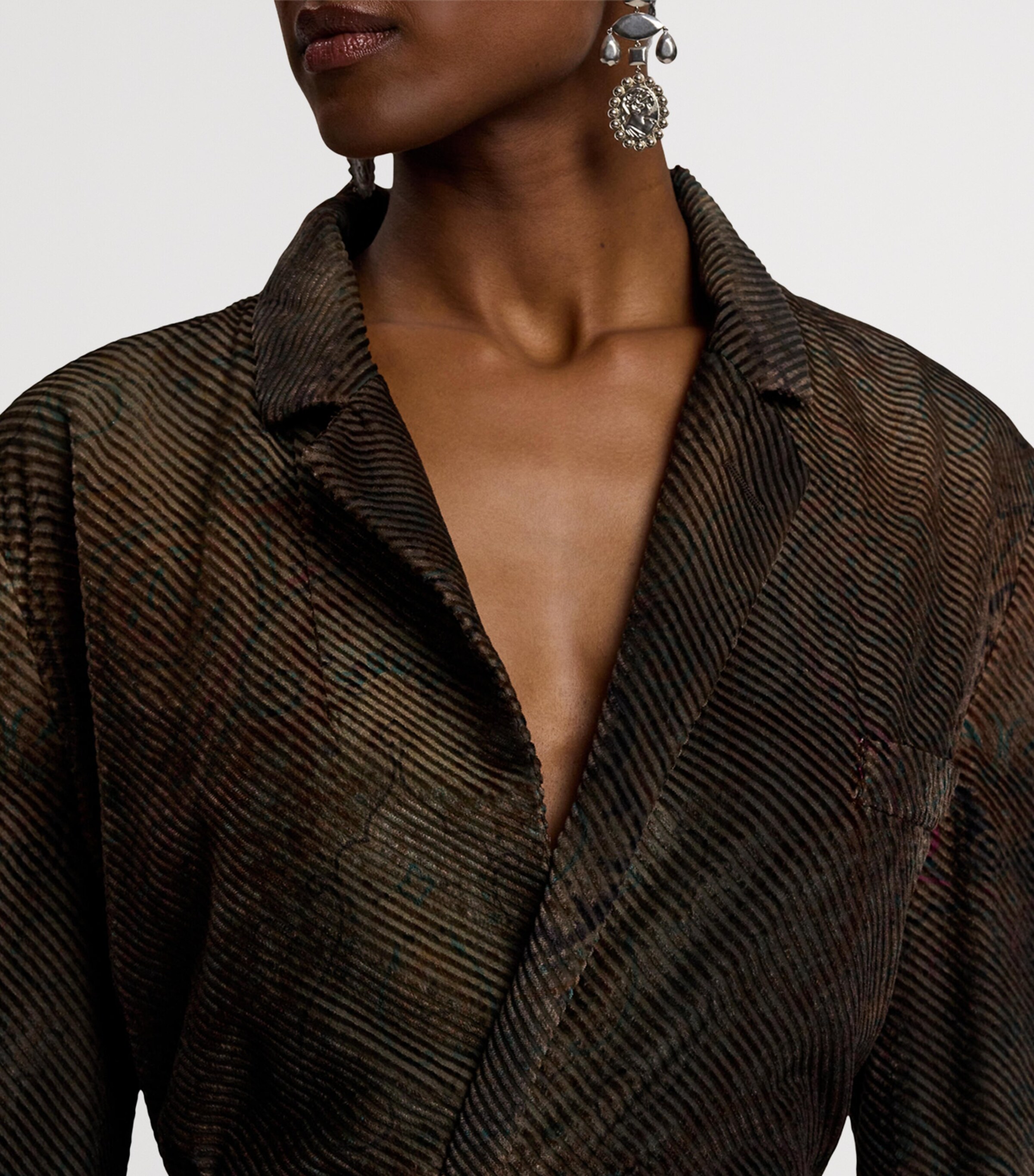 Velvet Devoré Lilianna Jacket COGNAC MULTI Image 8