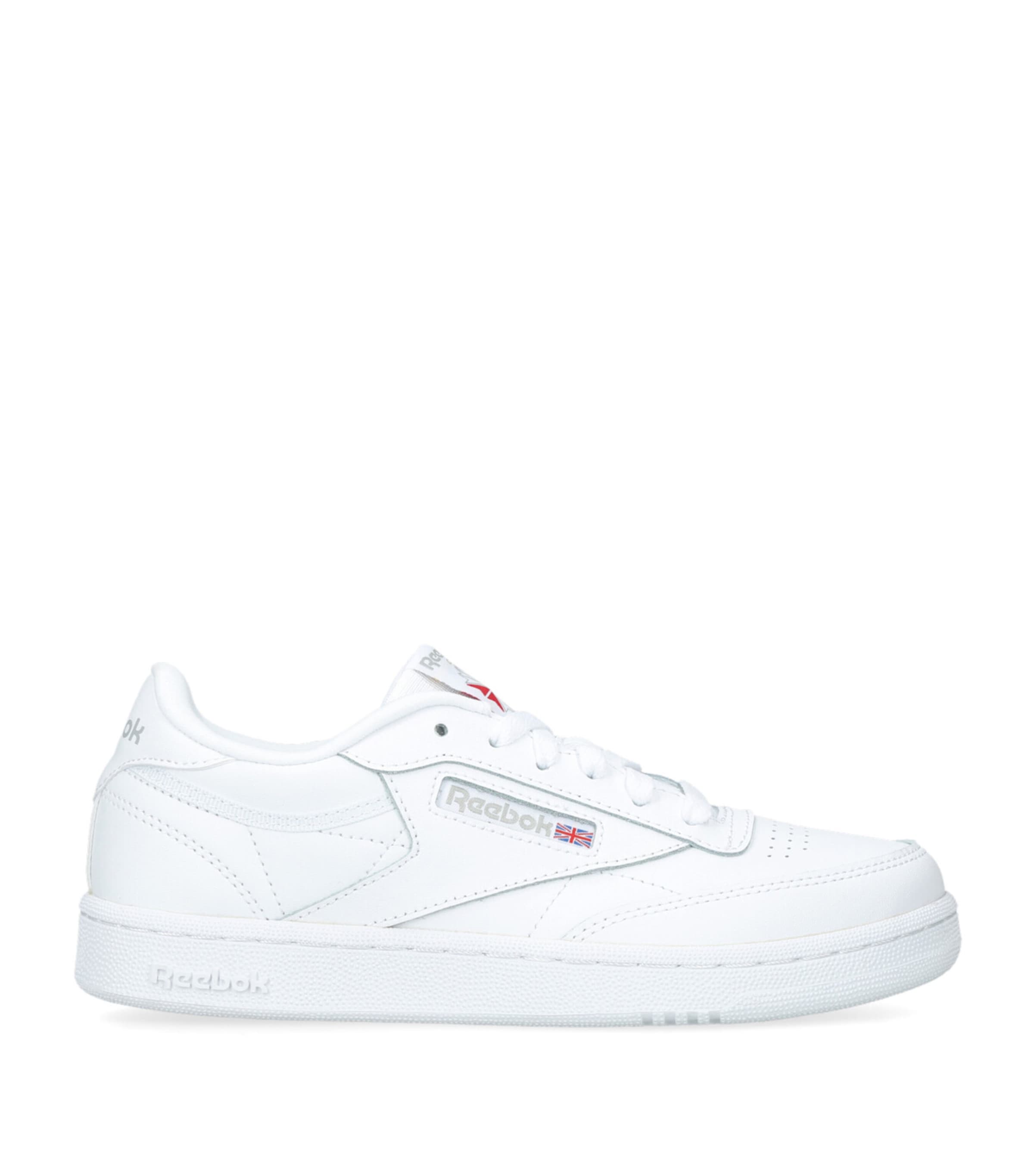 Shop Reebok Leather Club C Sneakers In White