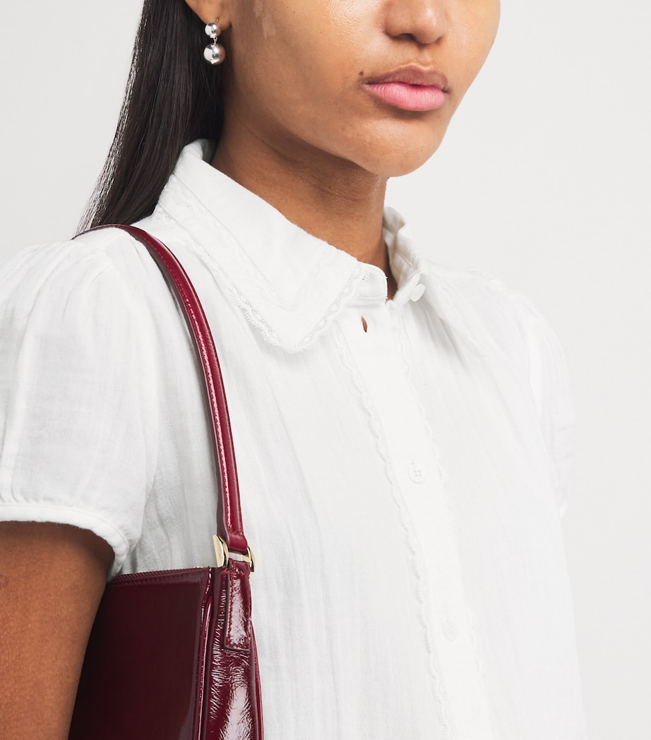 Cotton Scalloped Shirt SOFT WHITE Image 6