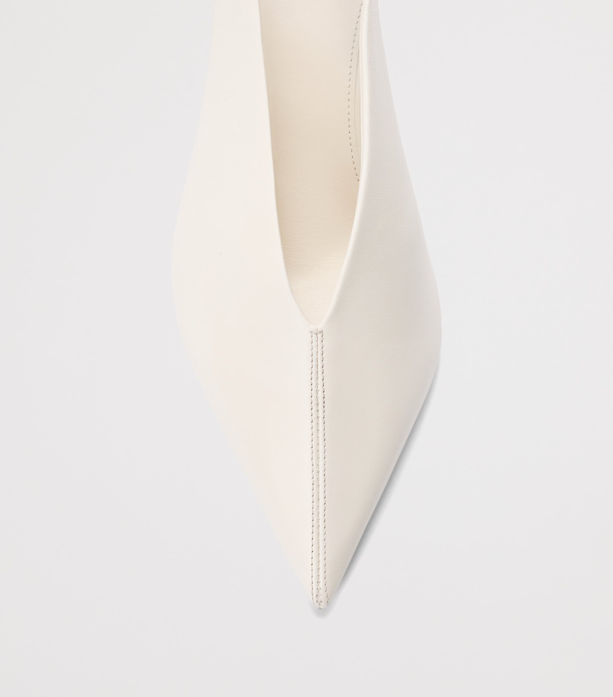 LOEWE Lambskin Origami Cubic Slingback Pumps 45 White Image 4