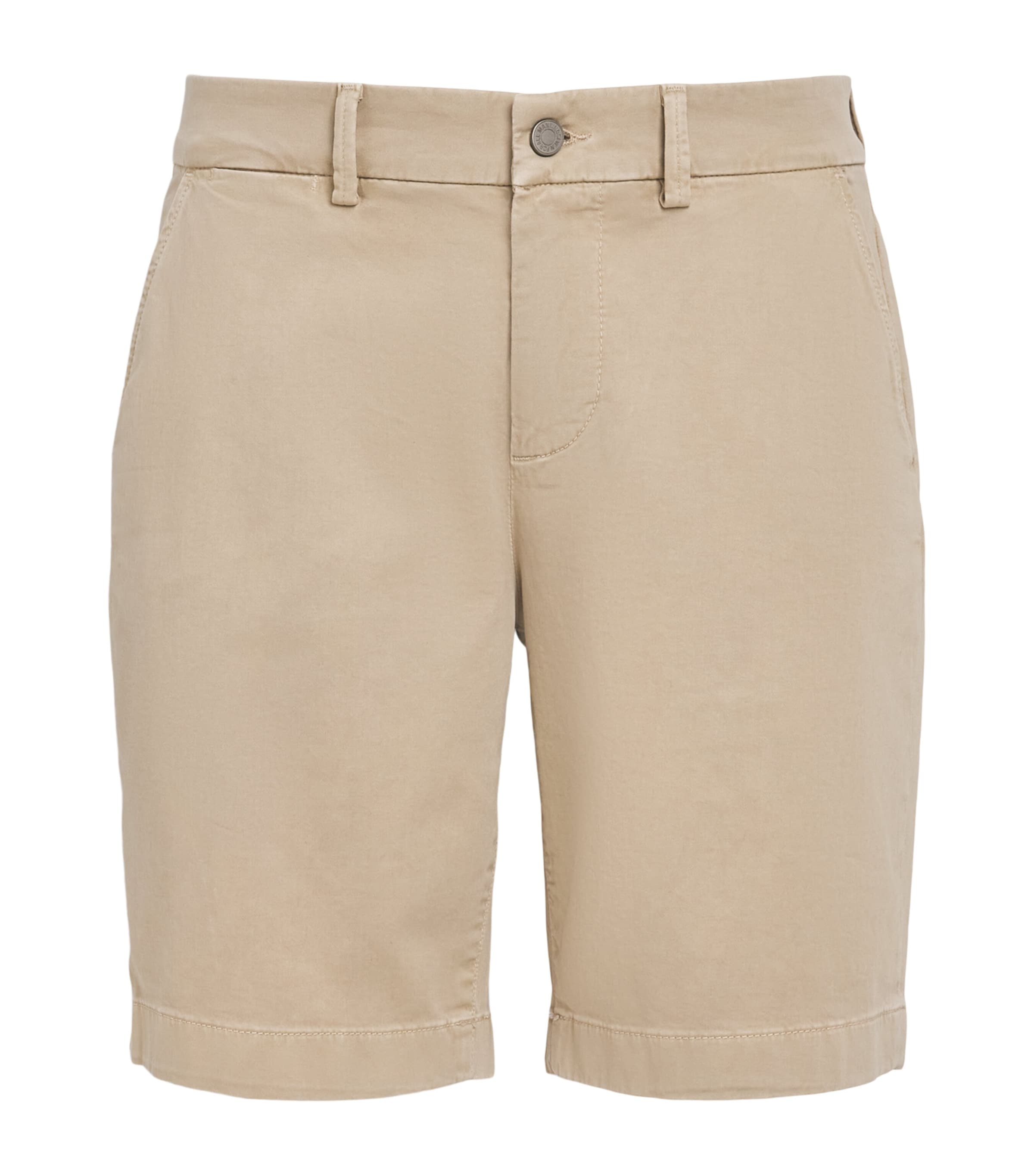 7 For All Mankind Mens Luxe Performance Chino Shorts Beige Image 1
