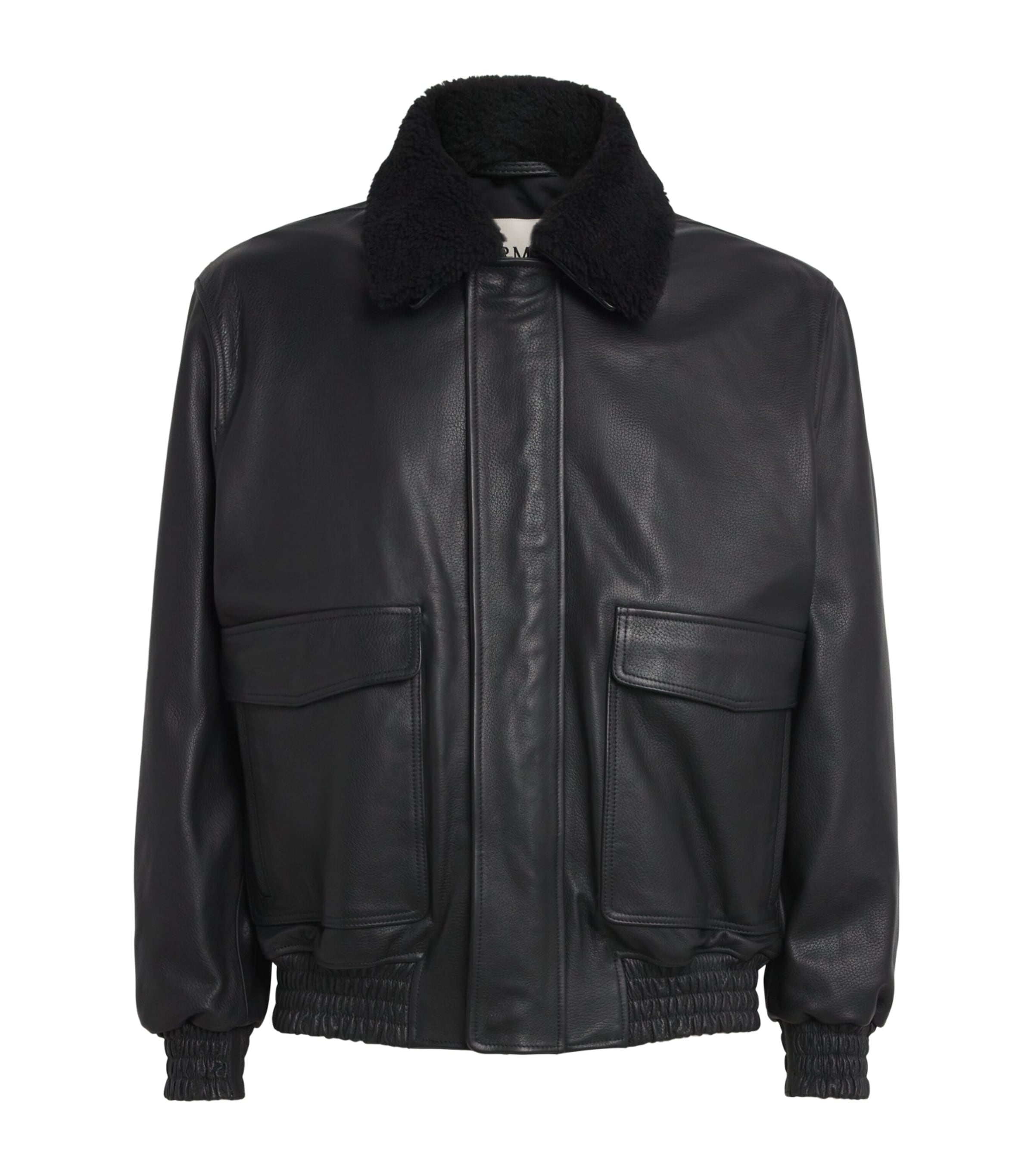 Arma Mens Bari Leather Jacket Black Image 1