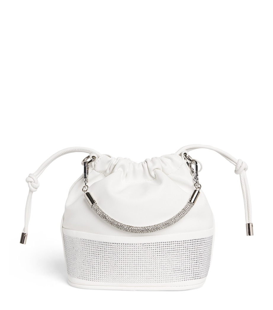 Monnalisa Embellished Bucket Bag Cream Image 1