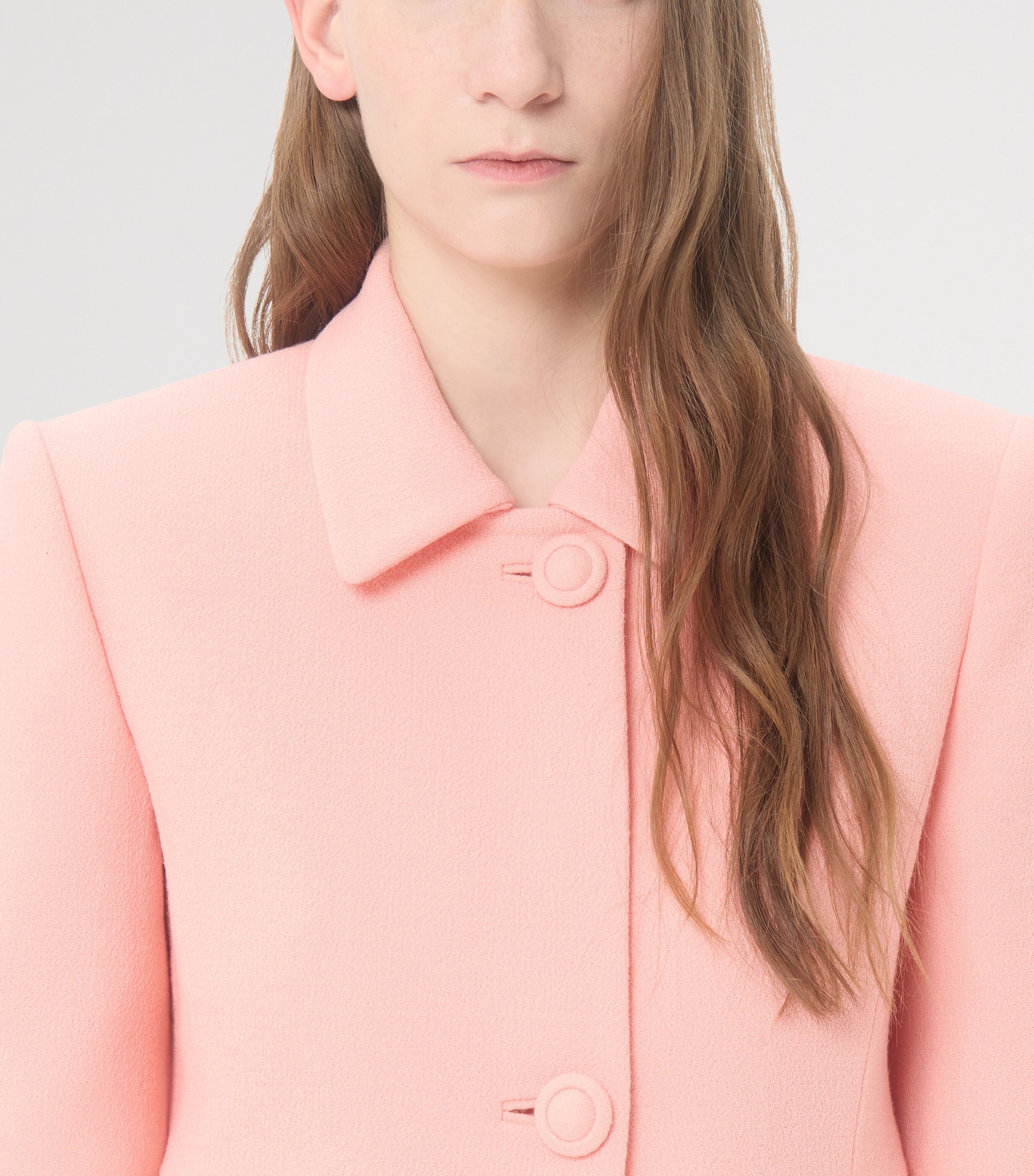 Valentino Womens Wool Crepe Cropped Blazer Image 7