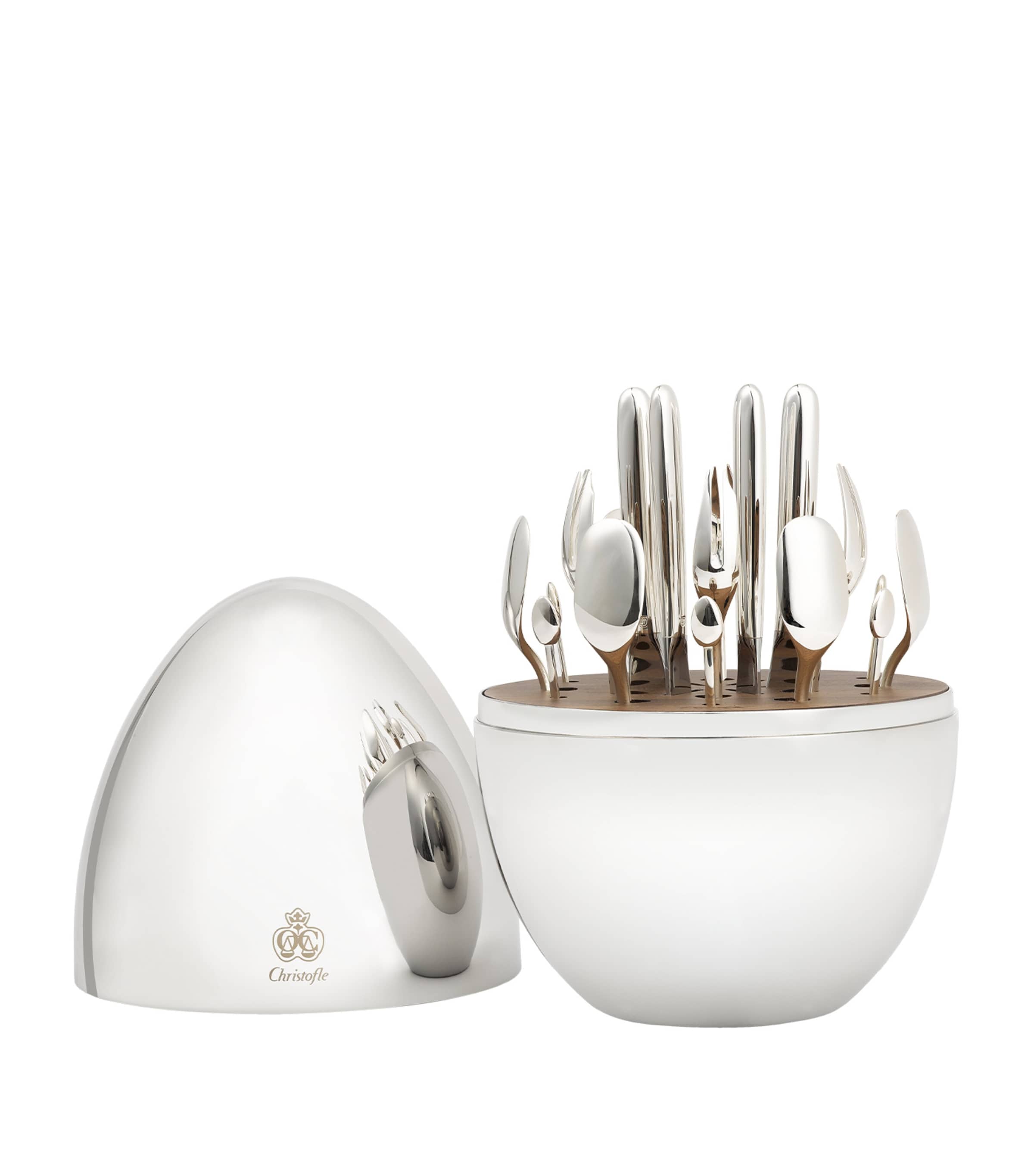 Christofle Mood Party Cutlery Case In Metallic