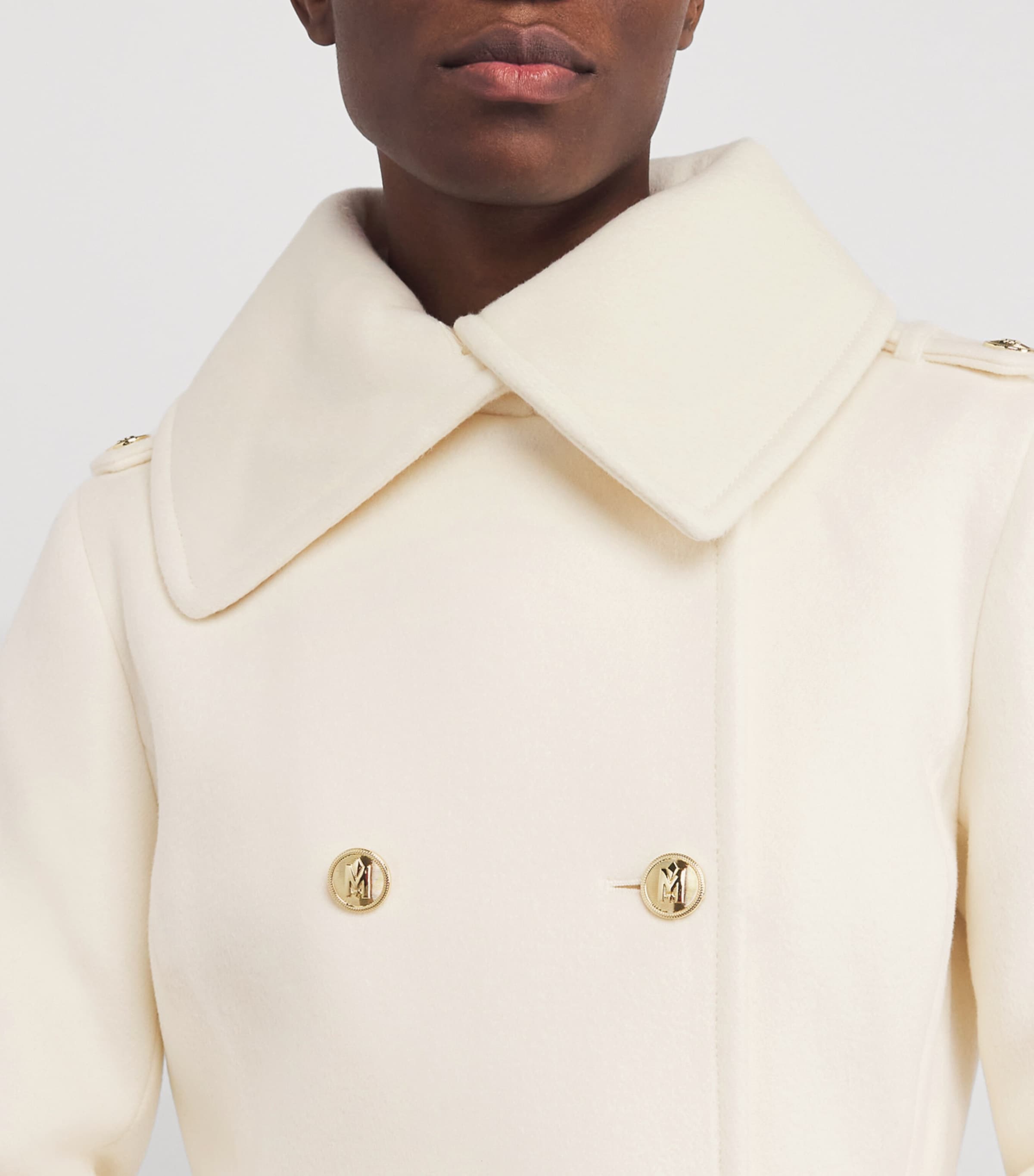 Wool Elodie-R Trench Coat C0253 CREAM Image 5