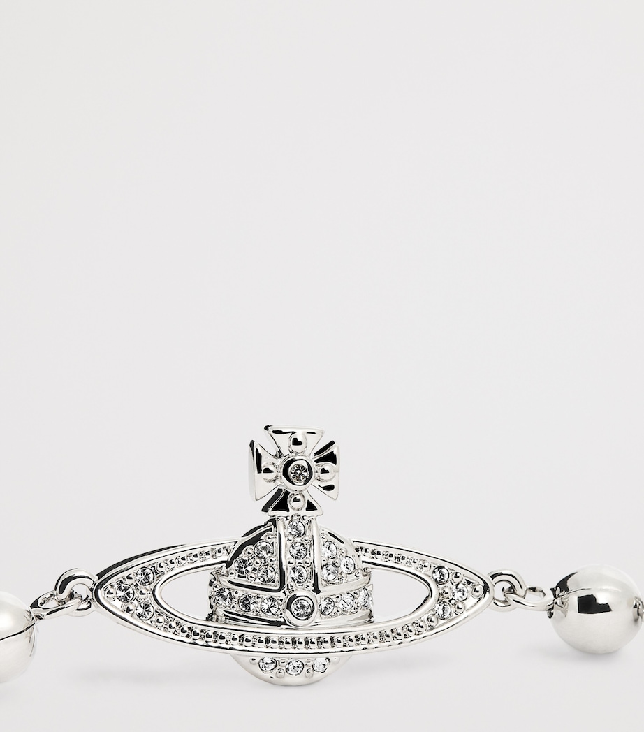 Vivienne Westwood Thames Mini Bas Relief Bracelet Platinum Image 6