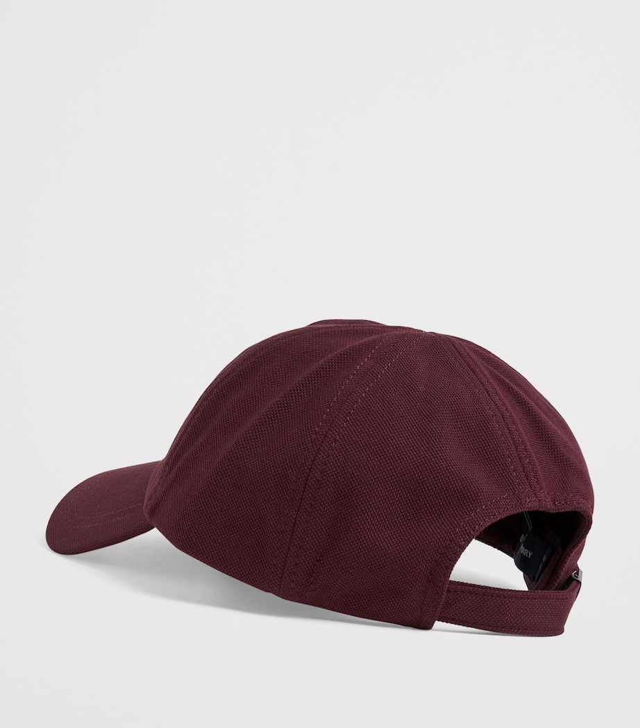 Cotton Piqué Logo Cap 597 OXBLOOD Image 3