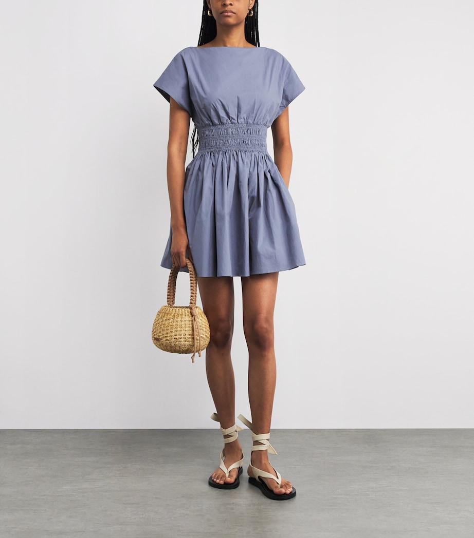 Cotton Mini Dress STEEL/STE Image 2