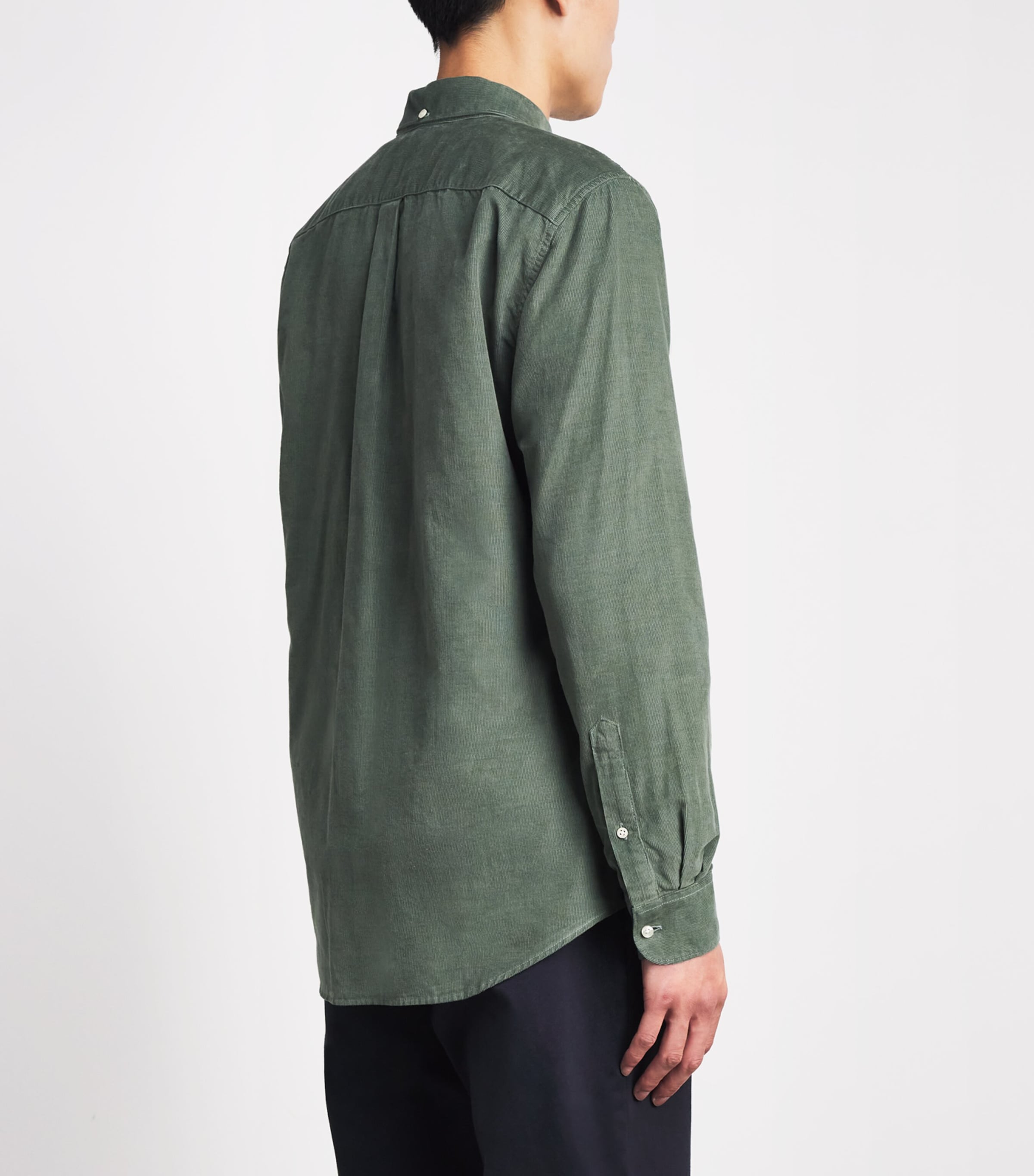 Barbour Mens Cotton Ramsey Tailored Shirt Agave Green Image 5