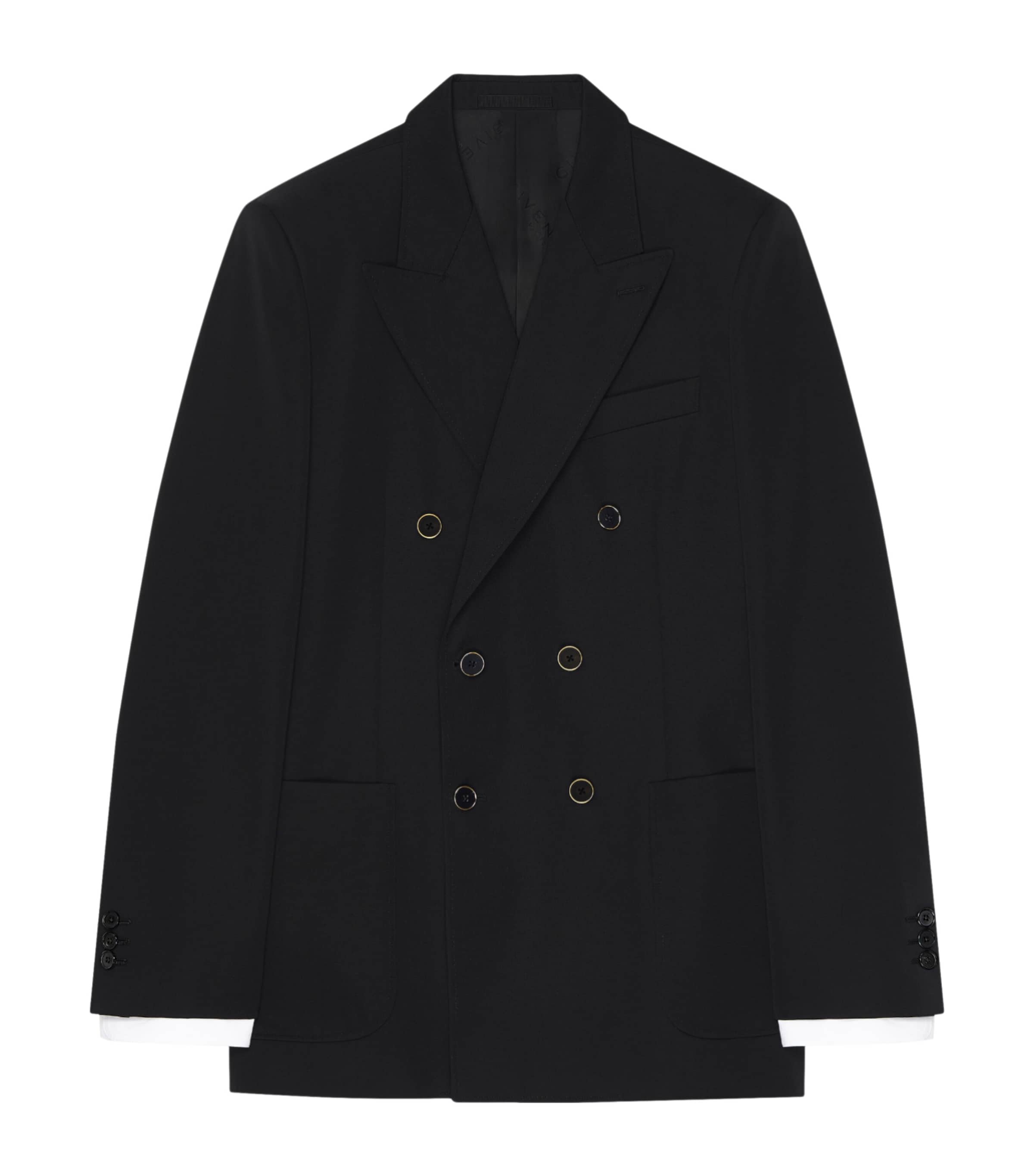 Givenchy Mens Wool Double-Breasted Blazer Image 1
