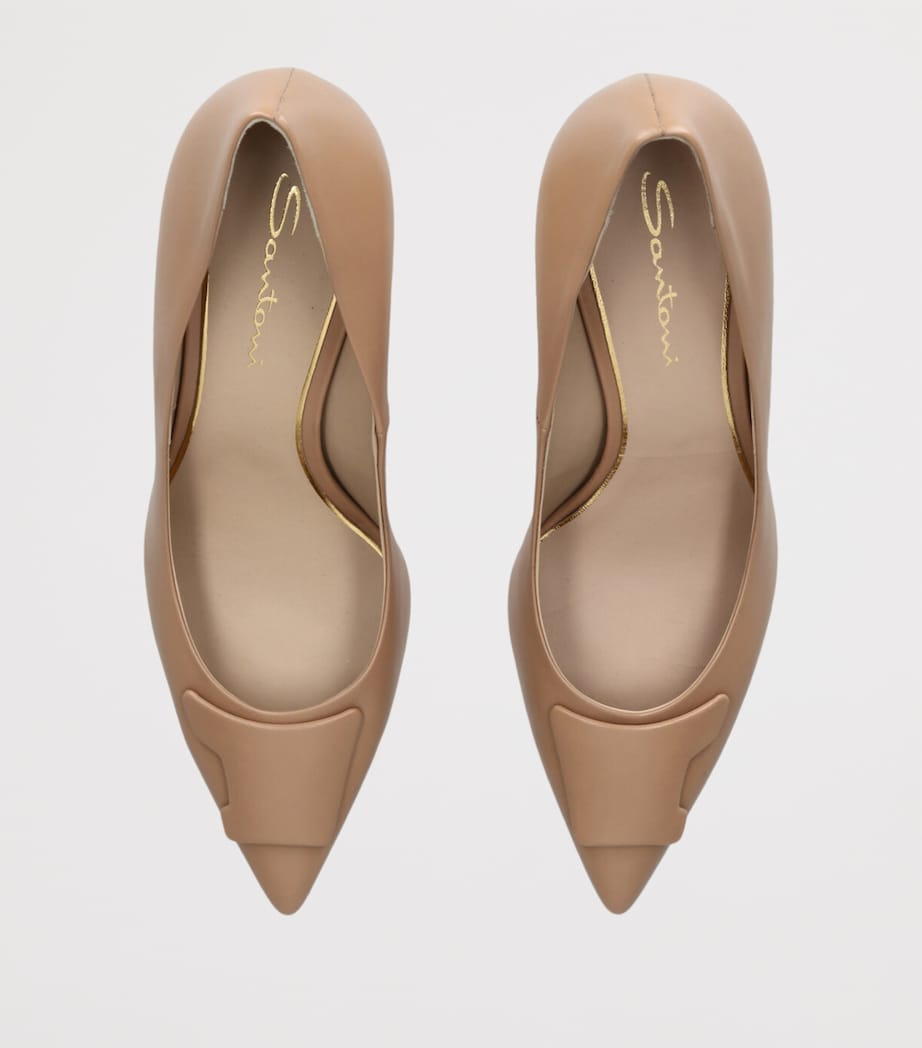 Leather Sibille Pumps 85 MID BROWN Image 4