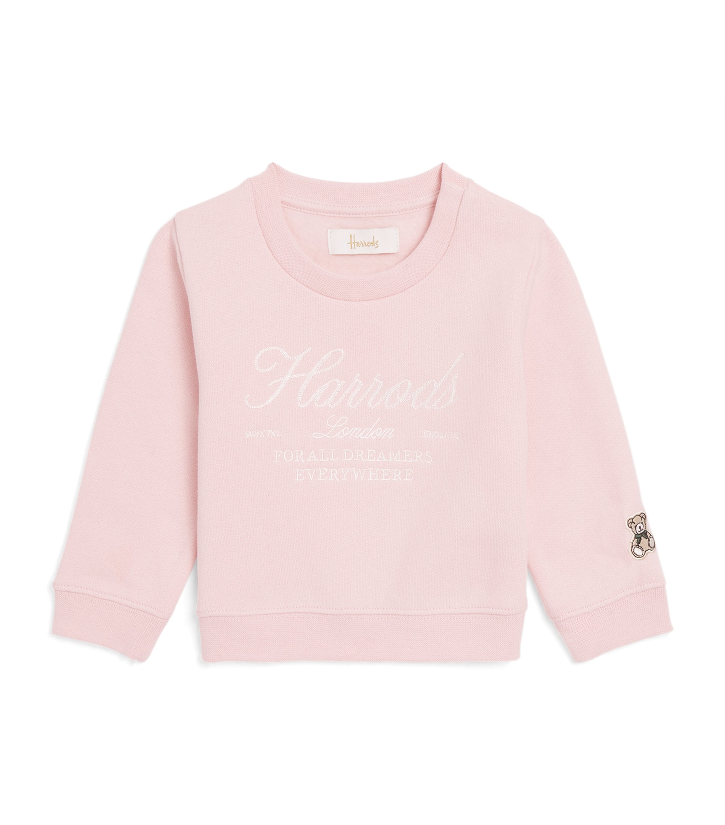 Harrods Cotton Logo Sweatshirt In Pink
