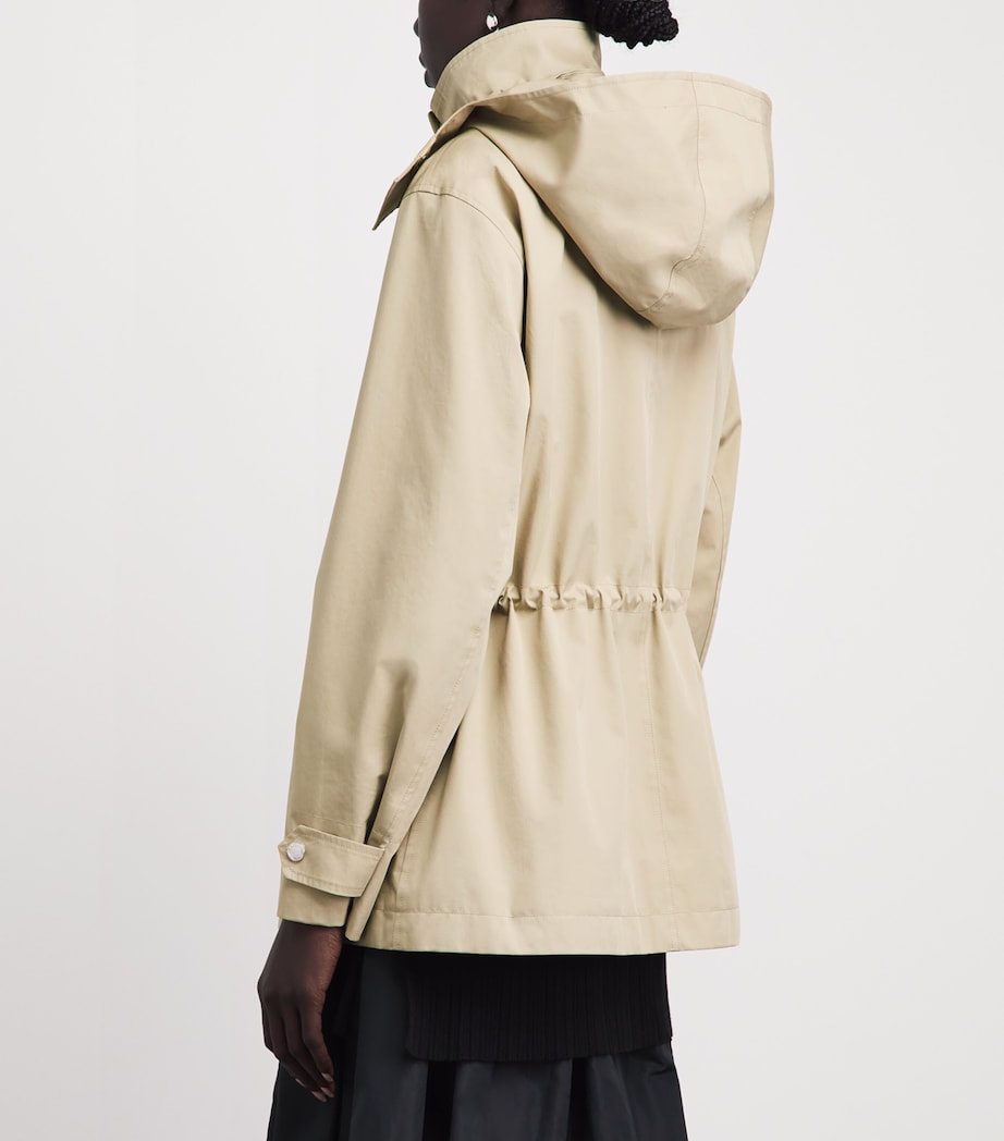 Yves Salomon Womens Cotton-Blend Waterproof Hooded Parka Image 5