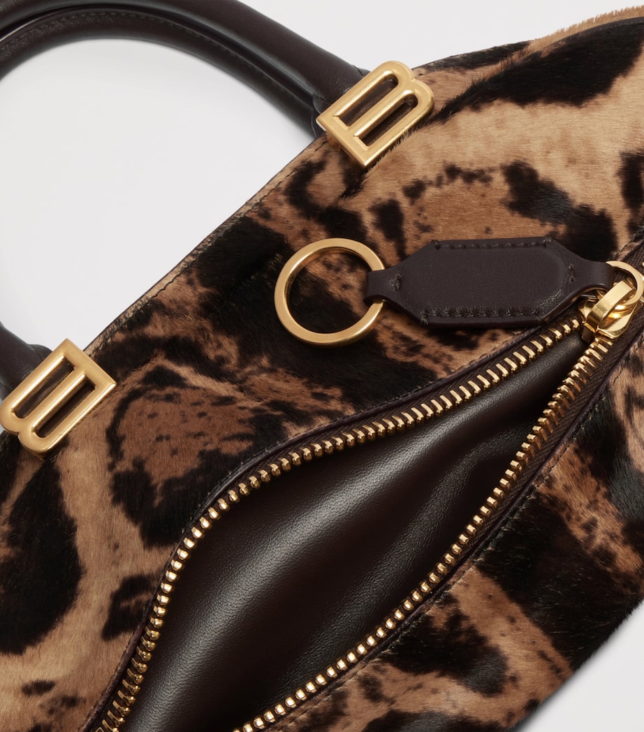 Balenciaga Mini Leather Bolero Bowling Bag Image 9