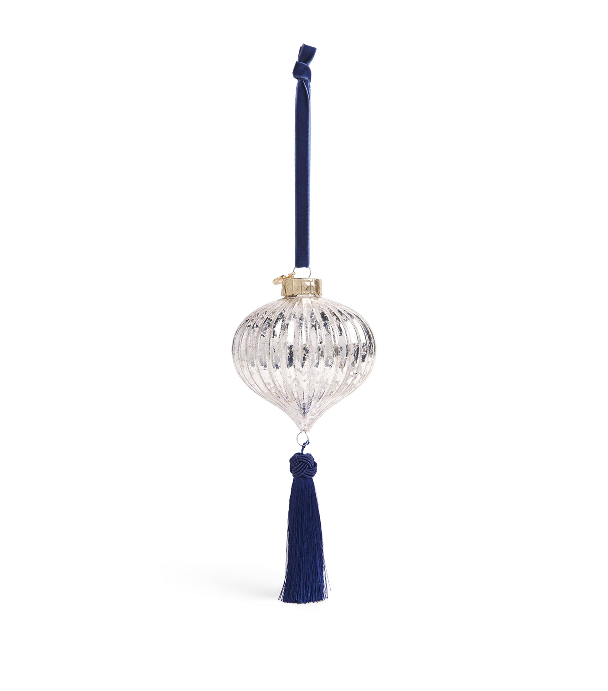 Harrods Fluted Tree Decoration Gold Image 1