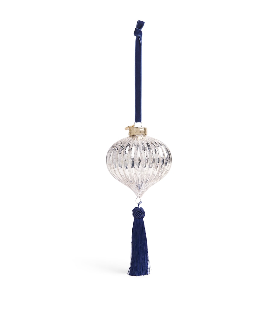 Harrods Fluted Tree Decoration Gold Image 1