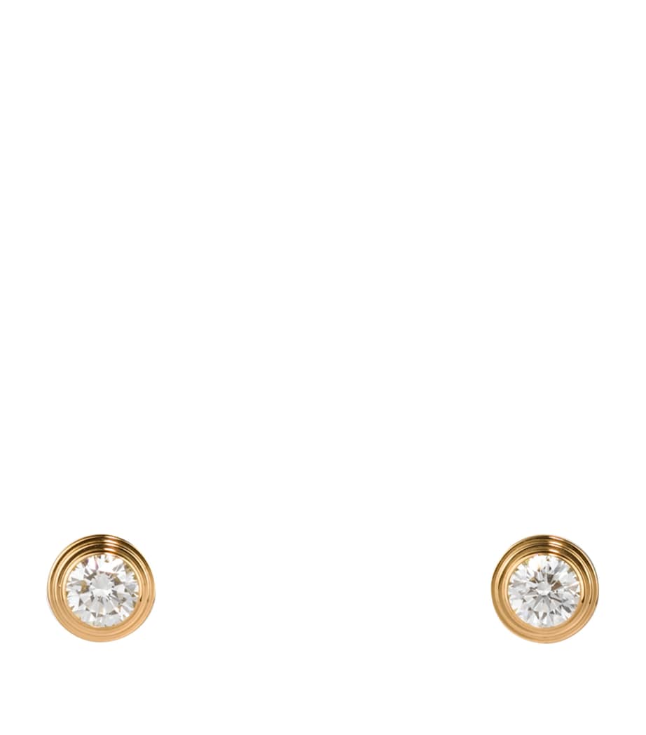 Medium Yellow Gold and Diamond Cartier d'Amour Earrings YELLOW GOLD Image 1