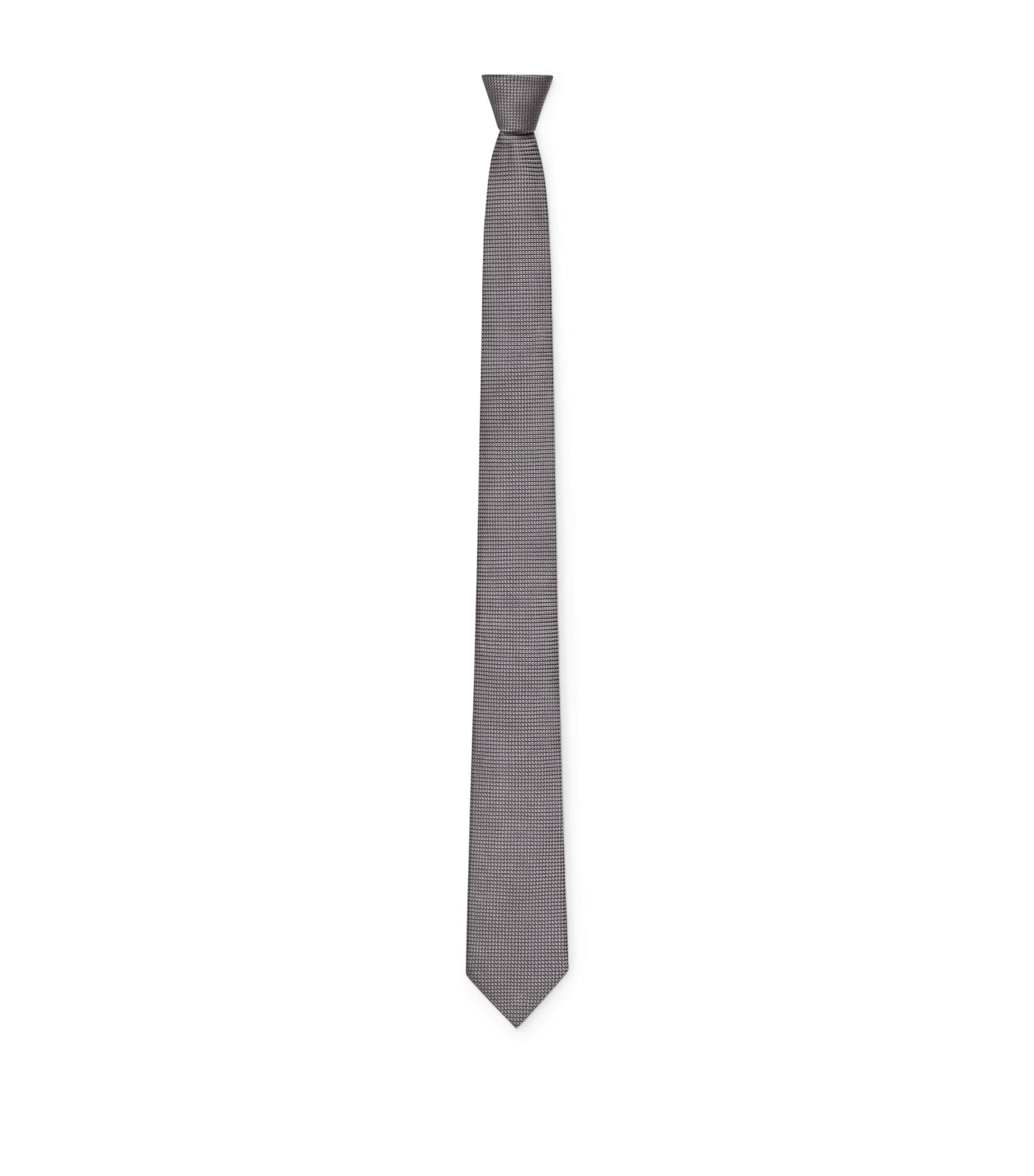 Silk Jacquard Tie MEDIUM GREY Image 1