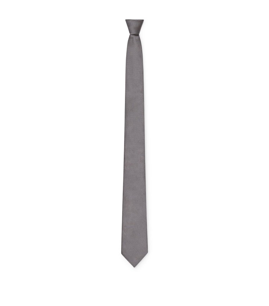 Silk Jacquard Tie MEDIUM GREY Image 1