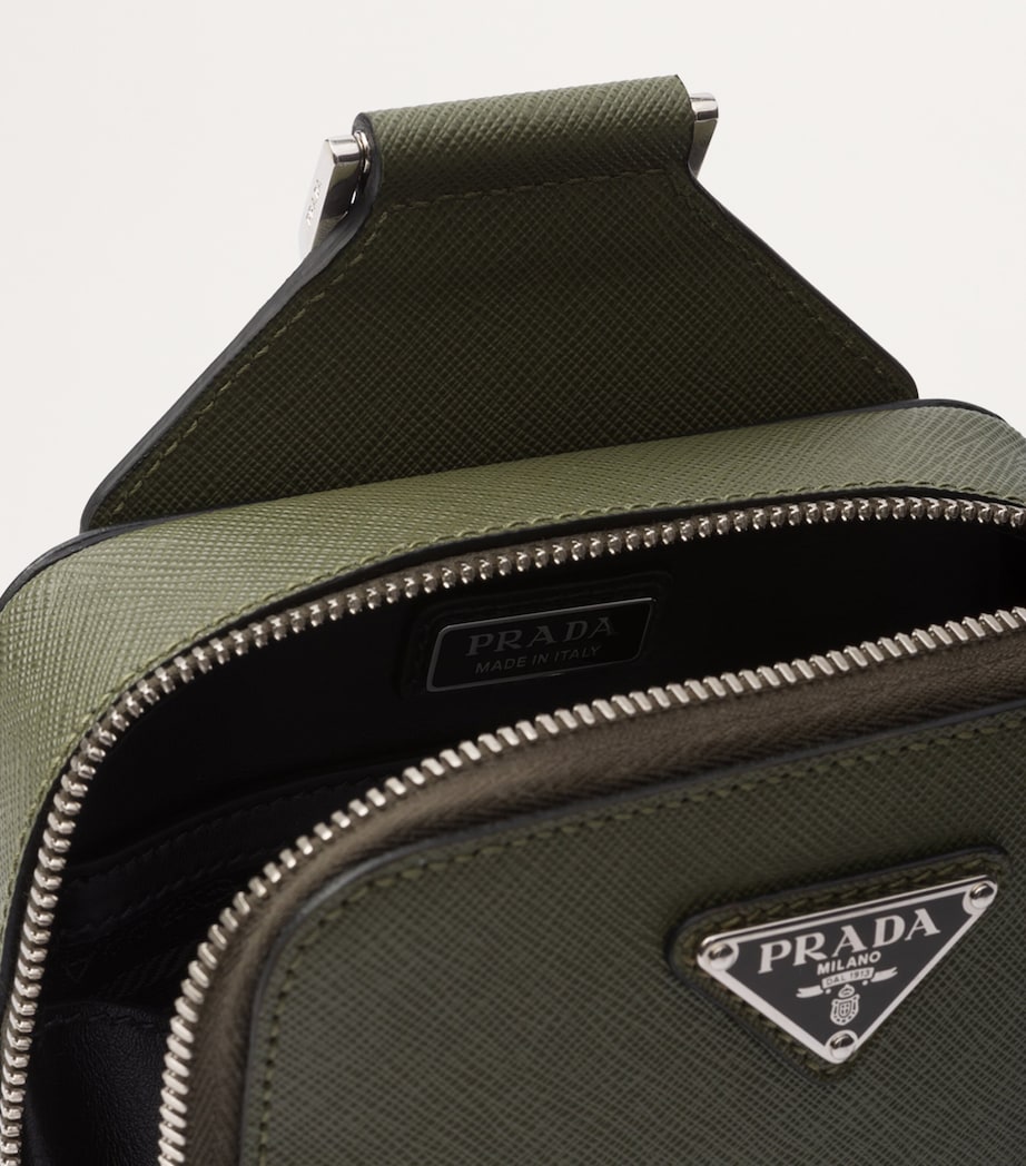 Saffiano Leather Brique Cross-Body Bag F0466 Image 7