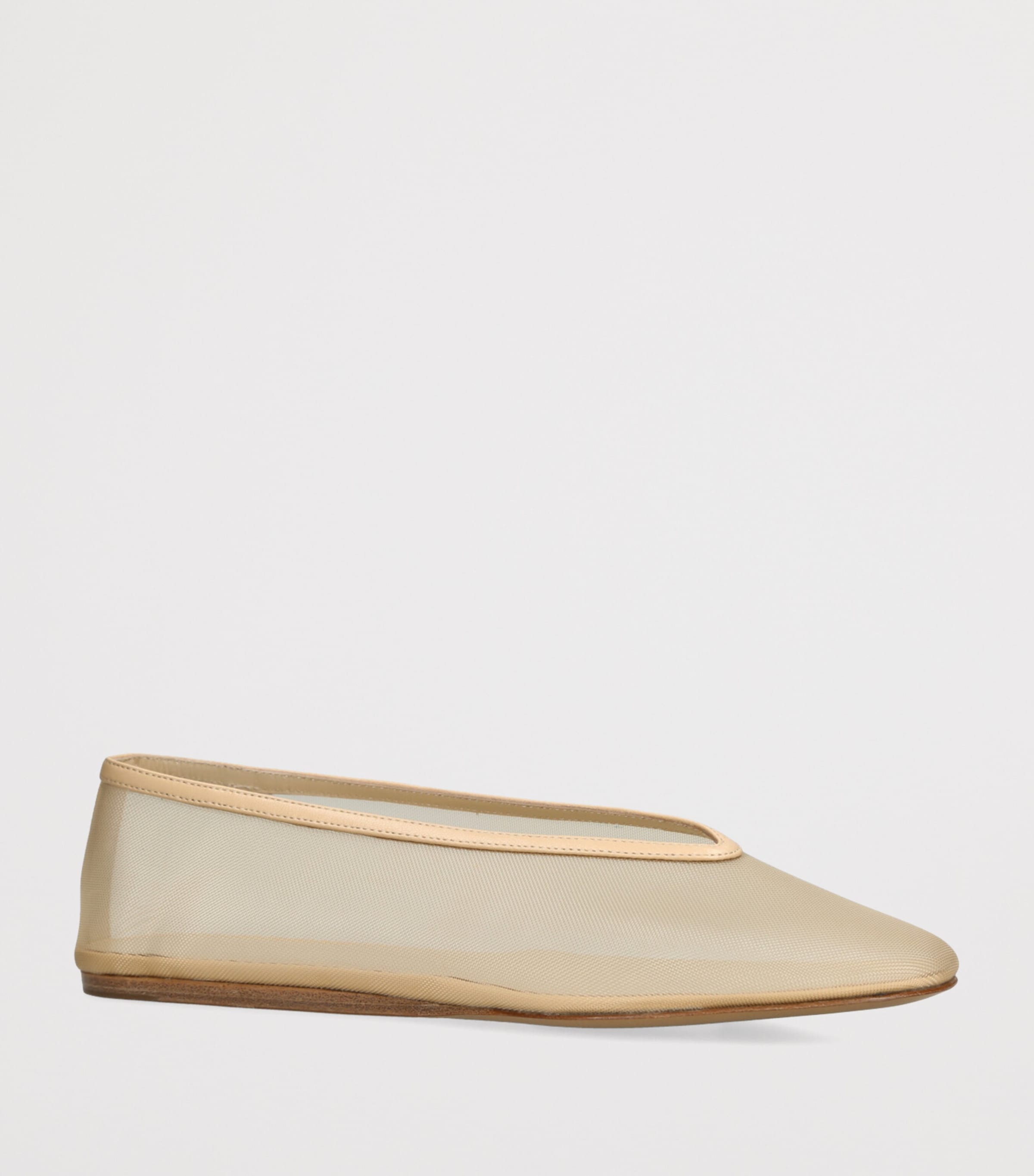 Le Monde Beryl Mesh Luna Ballet Flats Bone Image 3