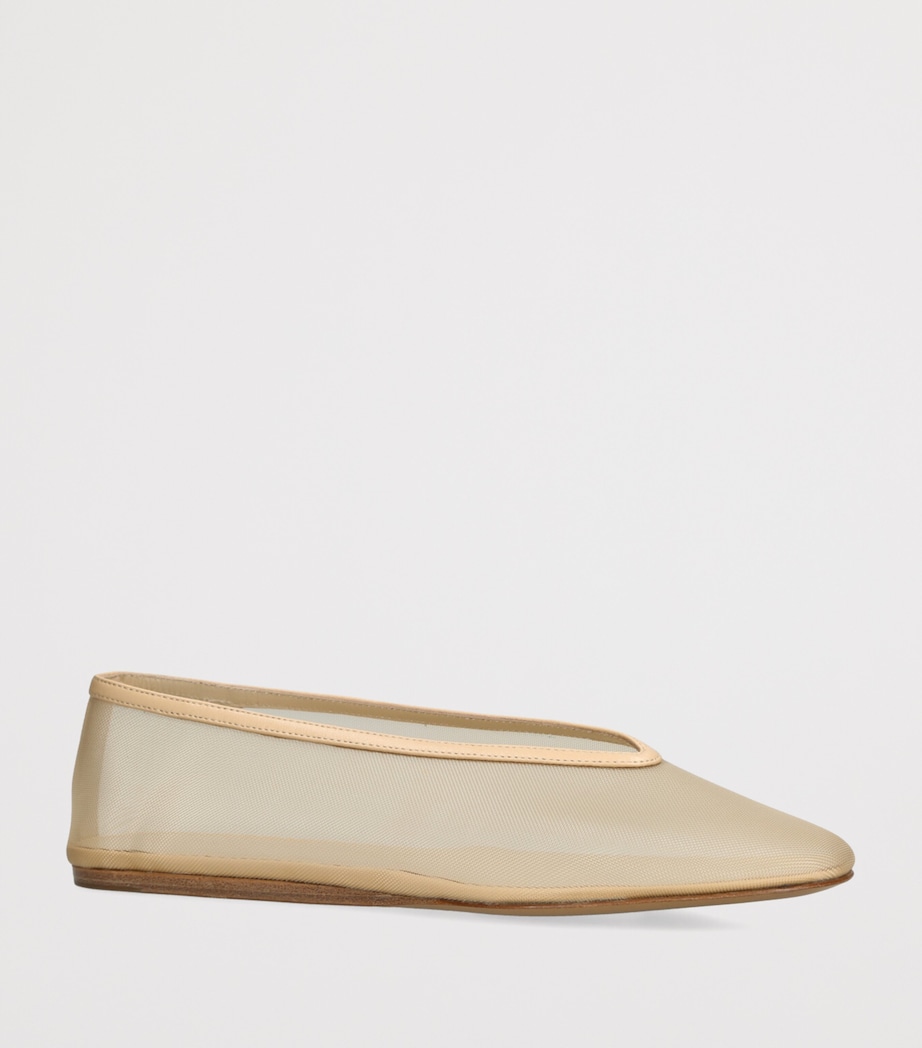 Mesh Luna Ballet Flats BONE Image 3