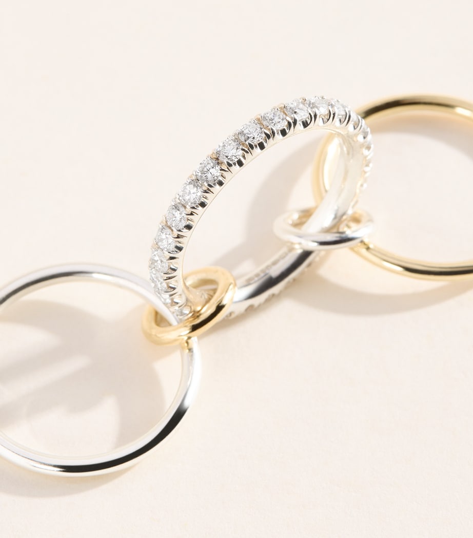 Spinelli Kilcollin Sterling Silver, Yellow Gold and Diamond Cassia Ring Sterling Silver Image 5