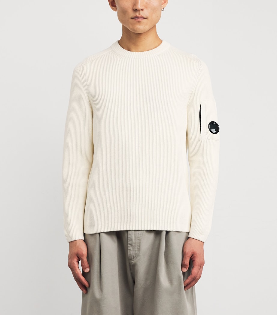 Cotton-Blend Ribbed Sweatshirt 103 Image 3