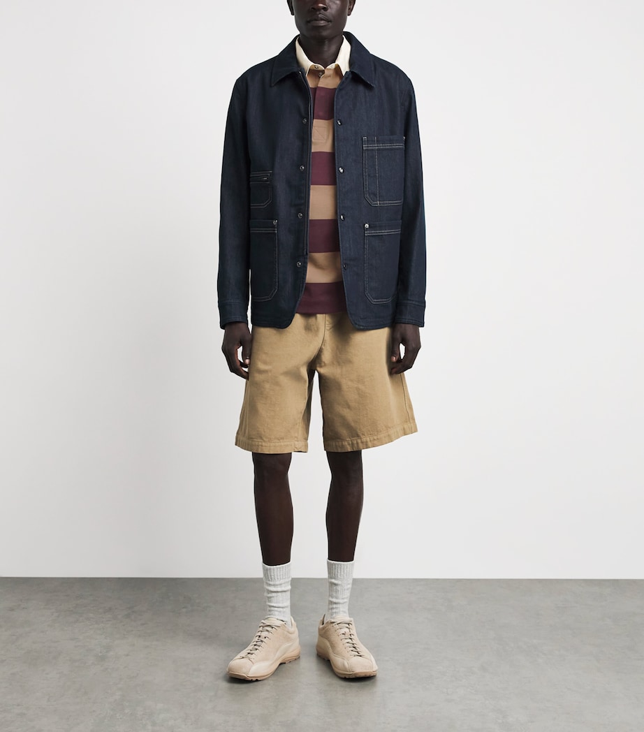 Moncler Mens Cotton Stripe Rugby Shirt Image 2