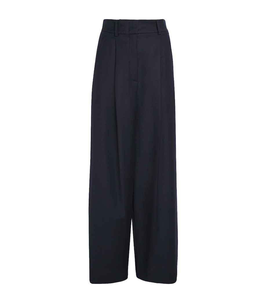 Stretch Wool Trousers NAVY Image 1