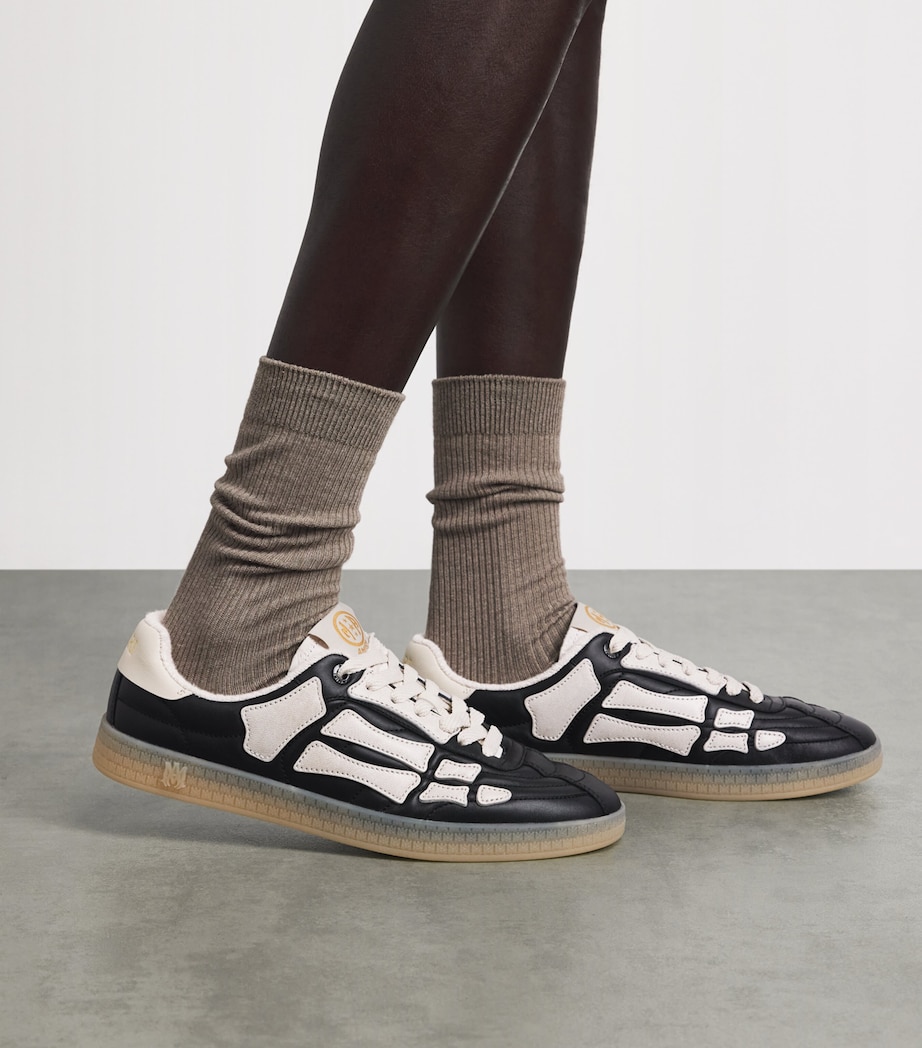 AMIRI Leather Pacific Football Sneakers Black Image 2