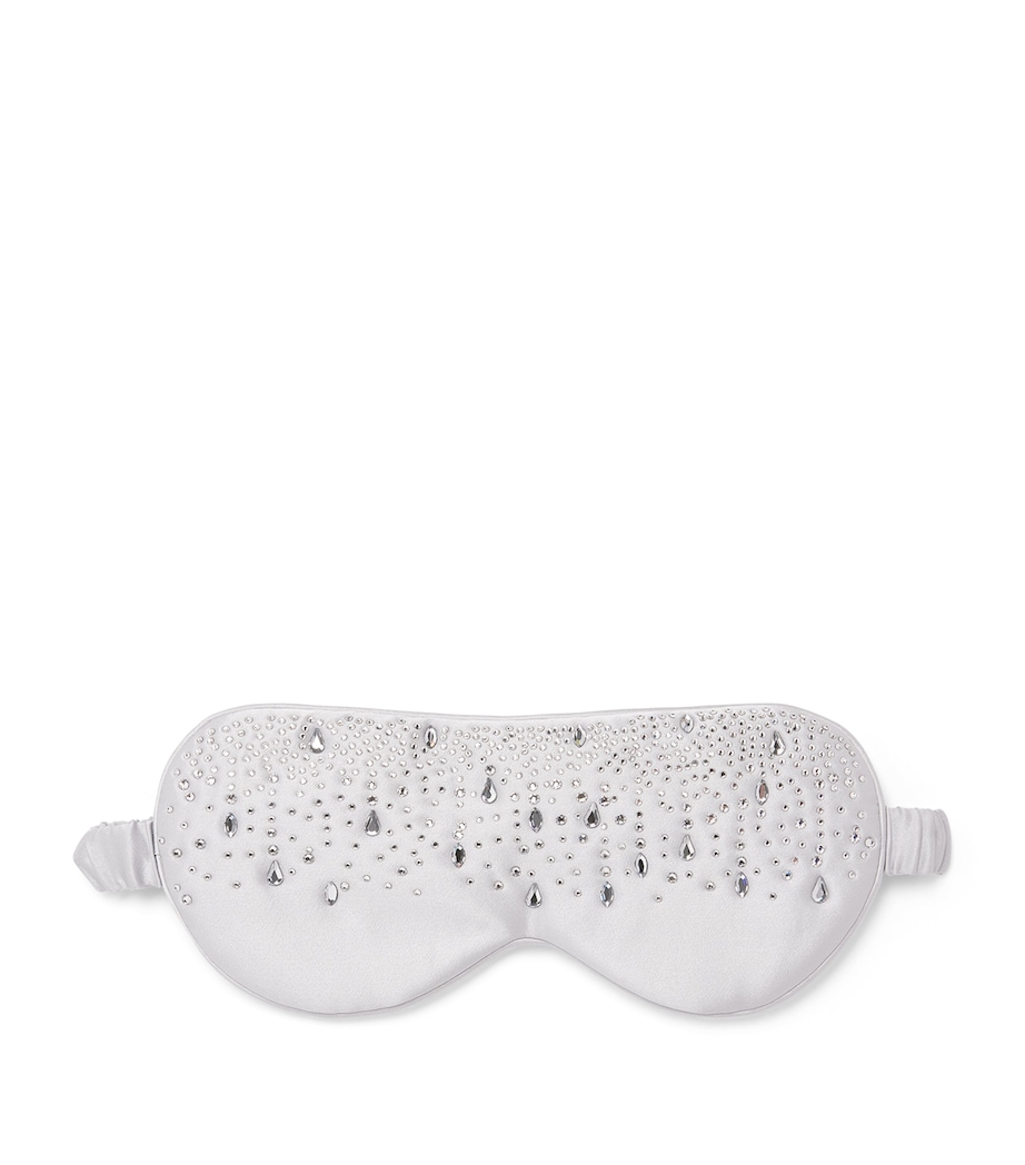 MANITO Womens Mulberry Silk Twinkle Sleep Mask Nimbus Cloud Image 1