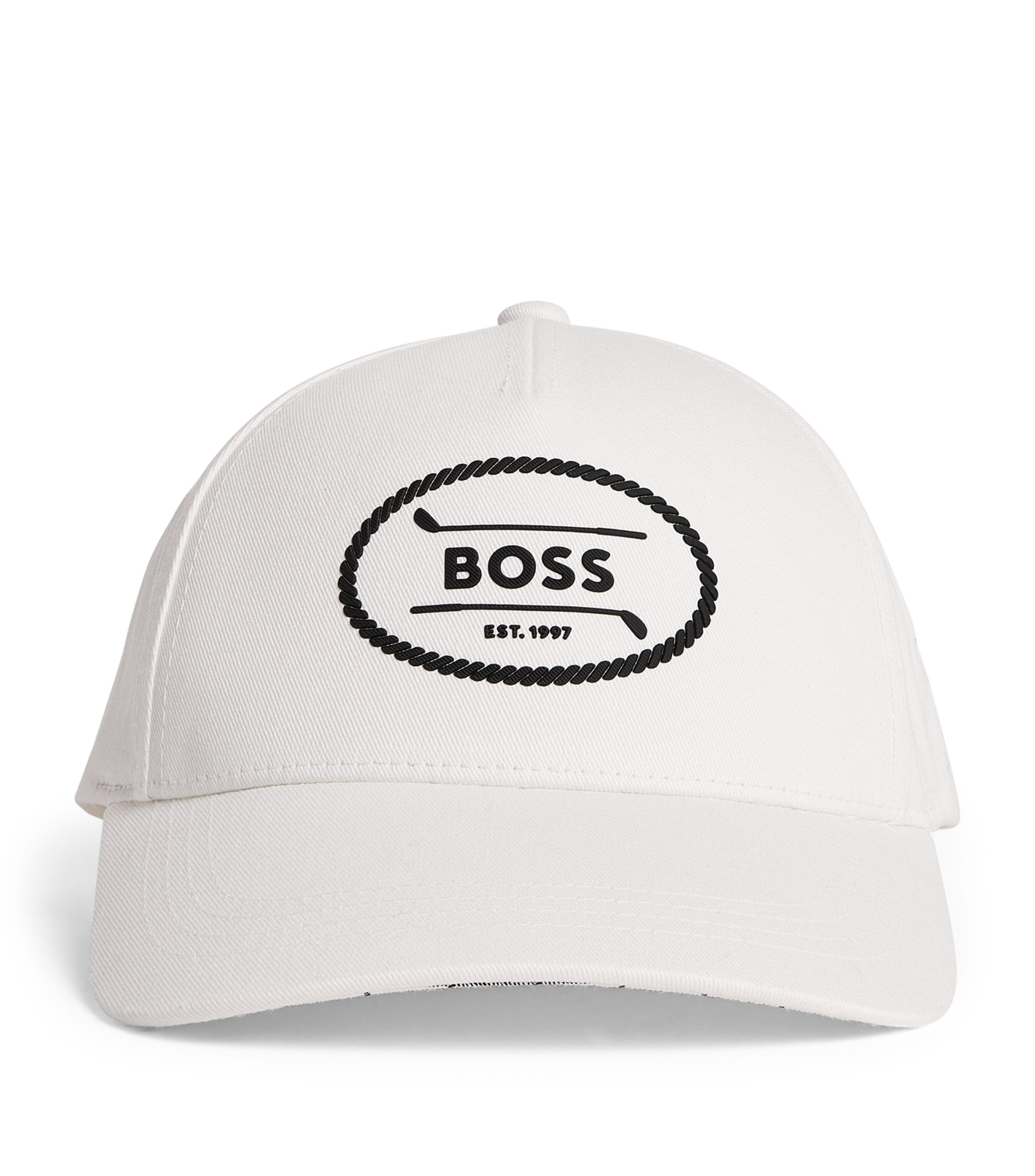 Hugo Boss Pyer Golf Off-course Baseball Cap In White