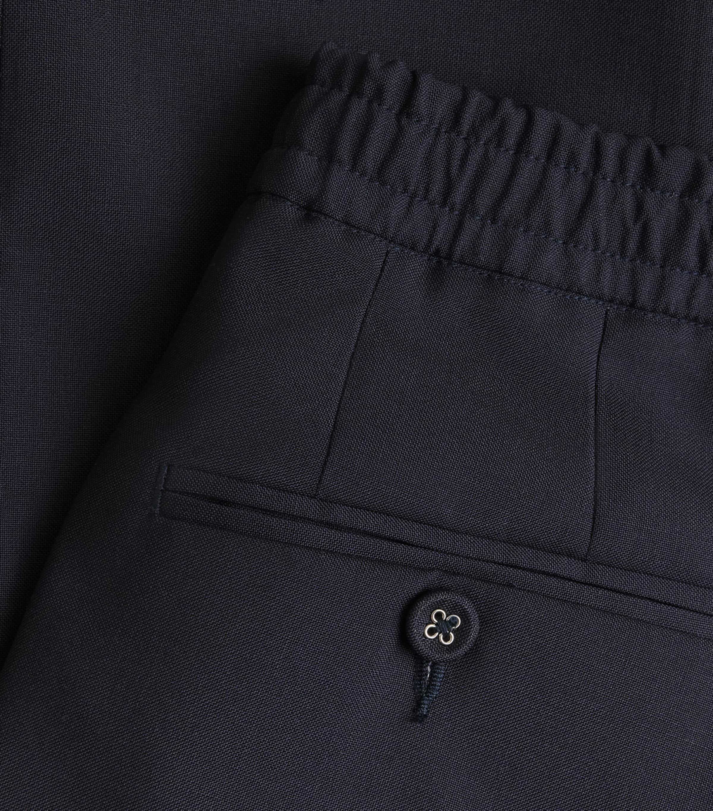 Wool Drew Drawstring Trousers DARK NAVY Image 6