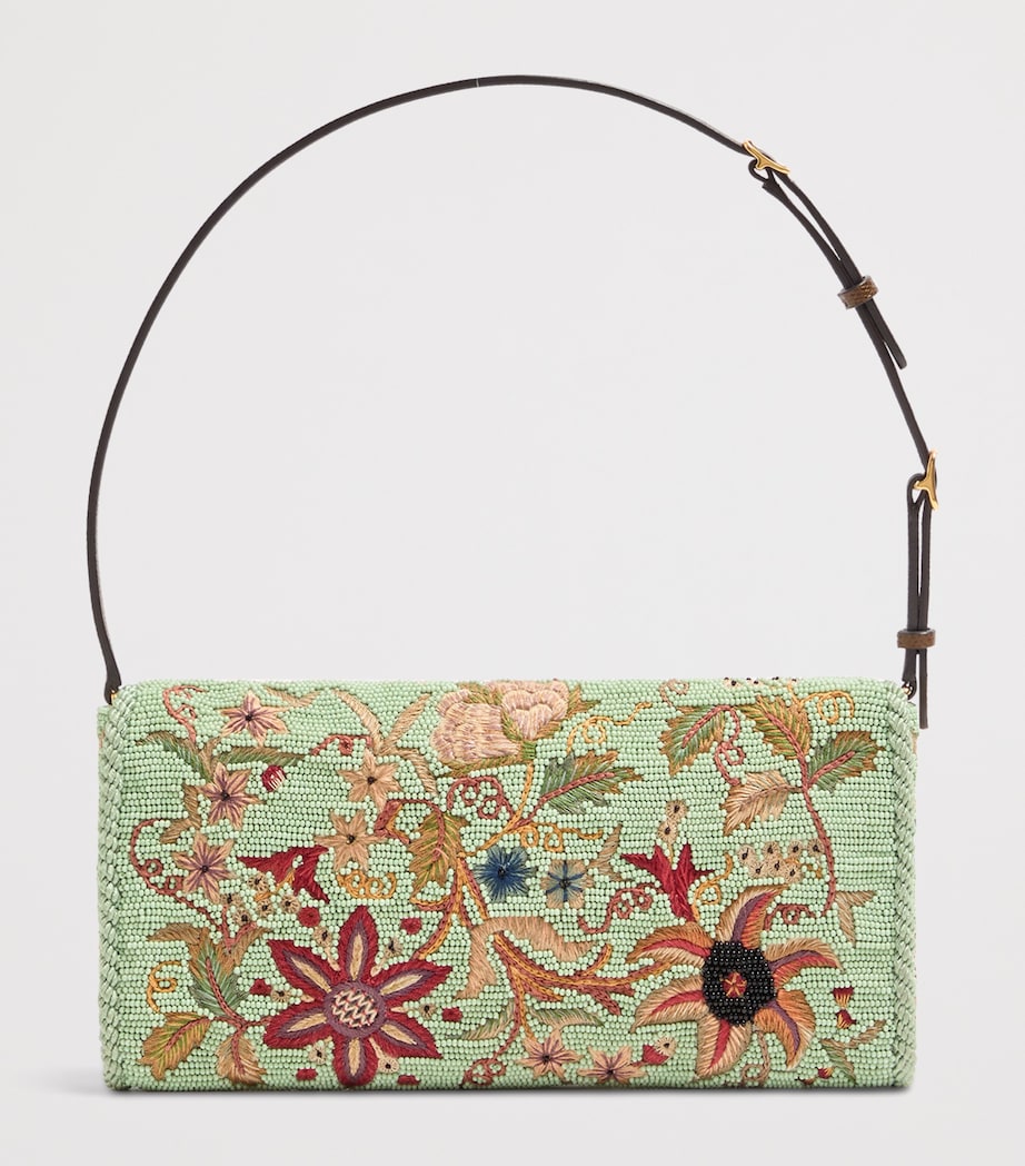 Valentino Garavani Small Embroidered DeVain Shoulder Bag Image 4