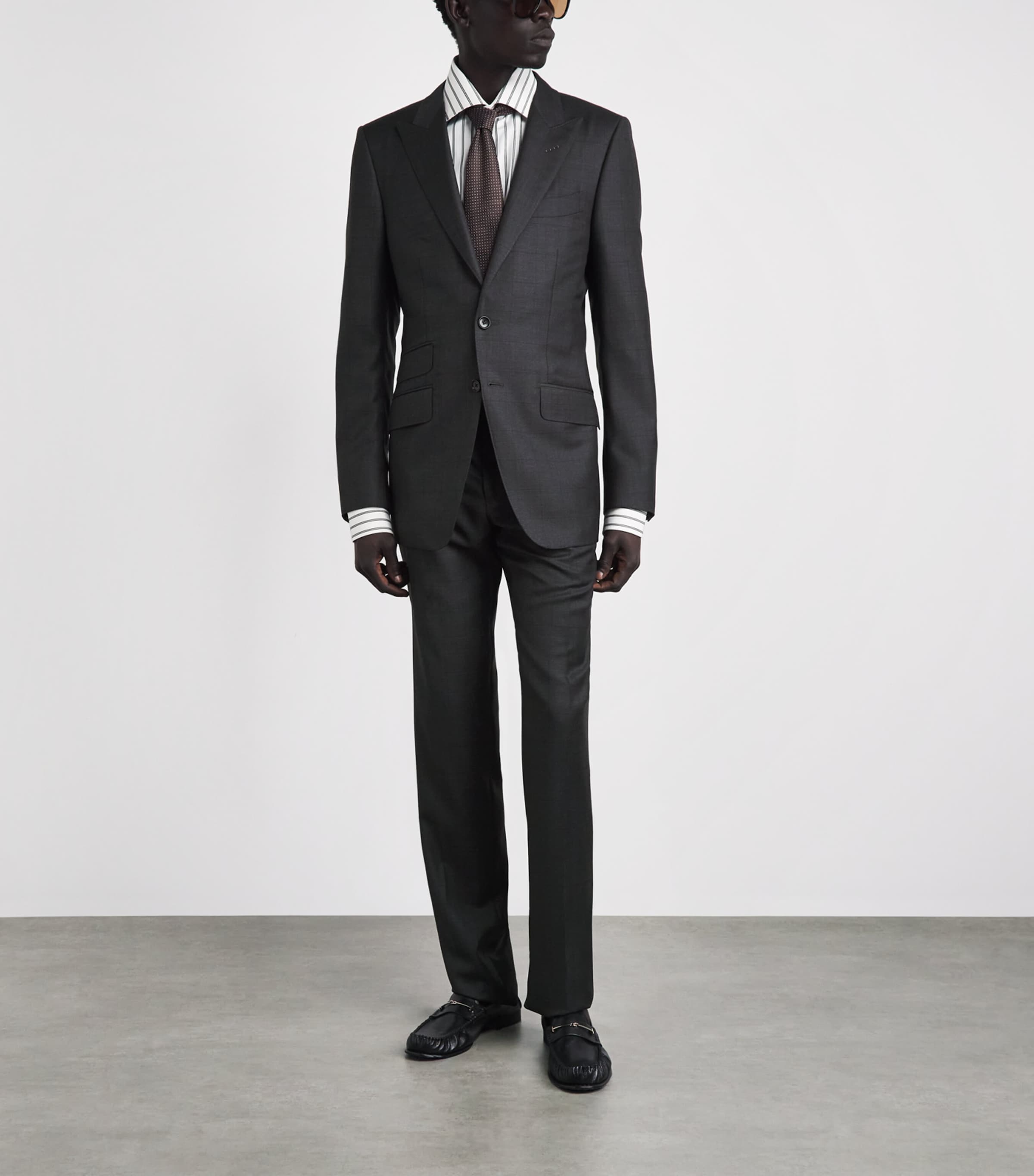 TOM FORD Grey Wool Check O'Connor 2-Piece Suit | Harrods CA