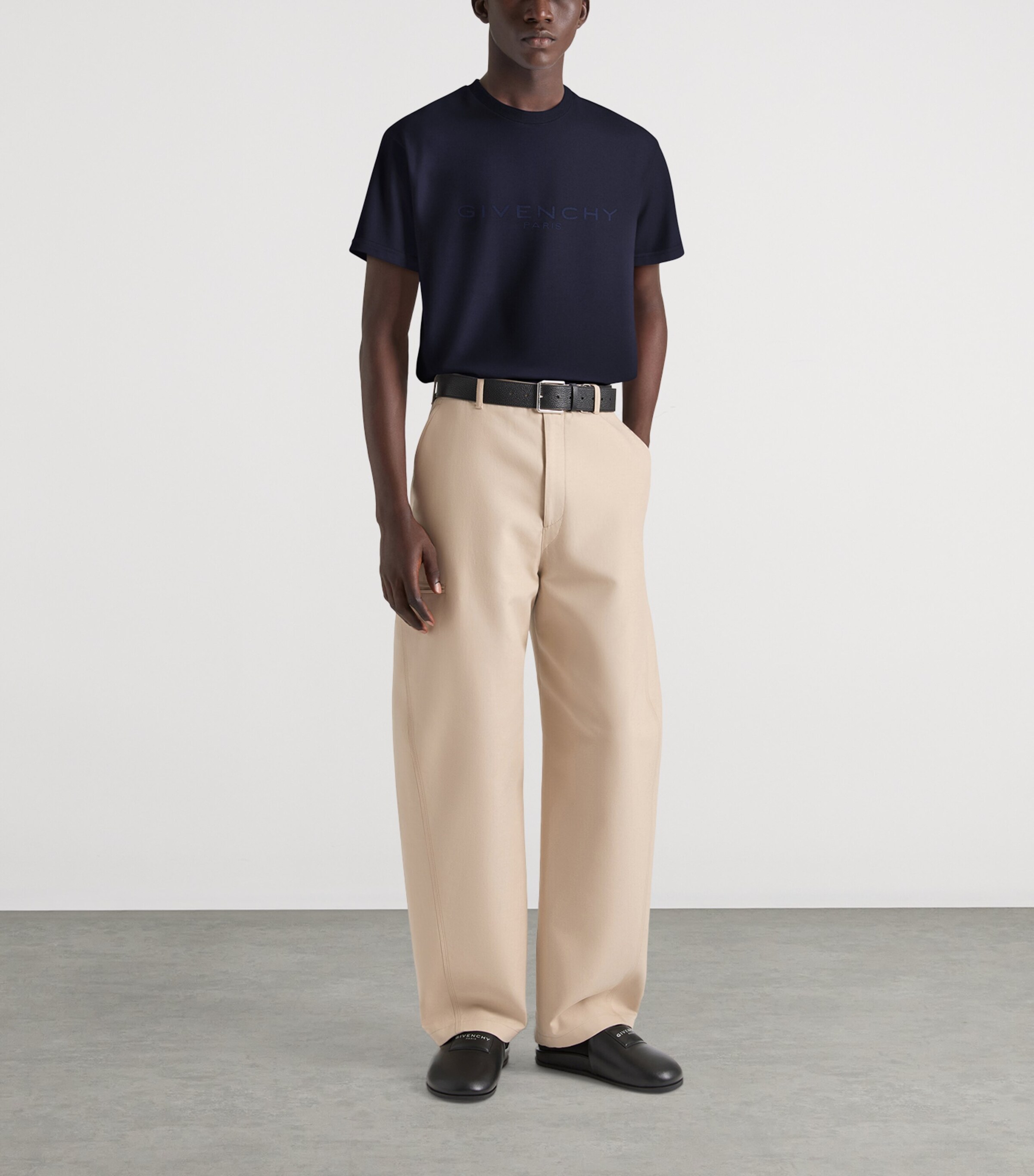 Cotton Logo T-Shirt DARK NAVY Image 2