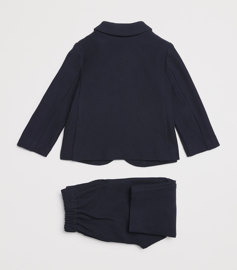 Emporio Armani Kids Single-Breasted Blazer and Trousers Set (6-36 Months) Salute Image 2