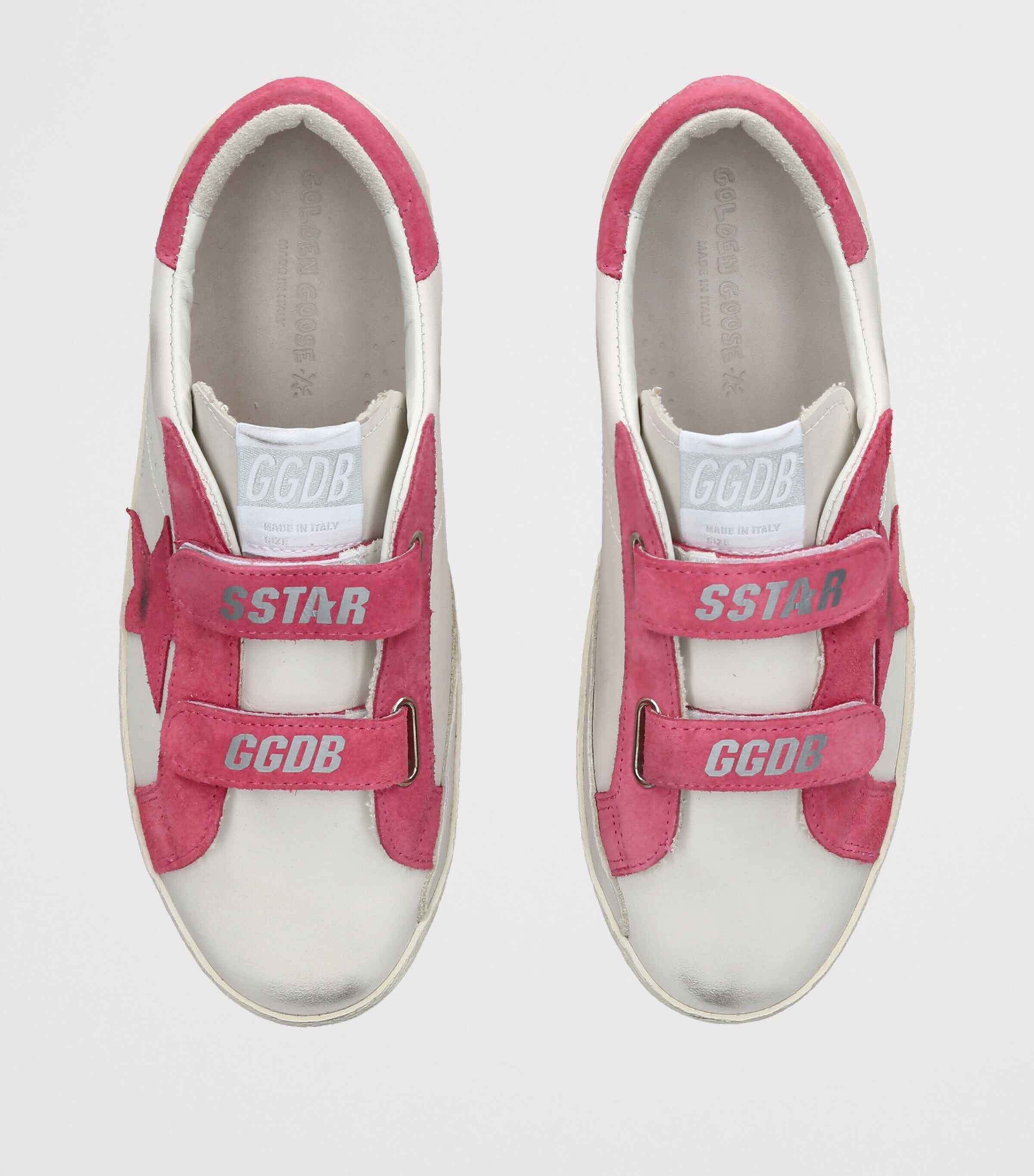 Golden Goose Leather Old School Sneakers Pink Comb Image 3