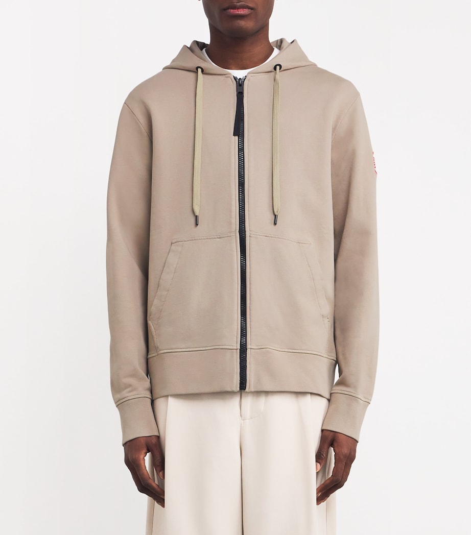 Canada Goose Mens Cotton Zip-Up Huron Hoodie Image 3