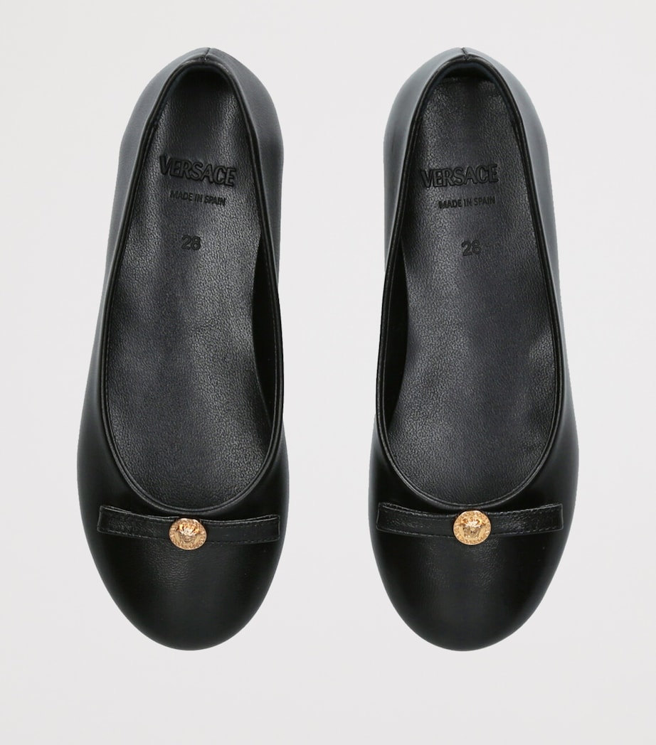 Leather Ballet Flats BLACK Image 4