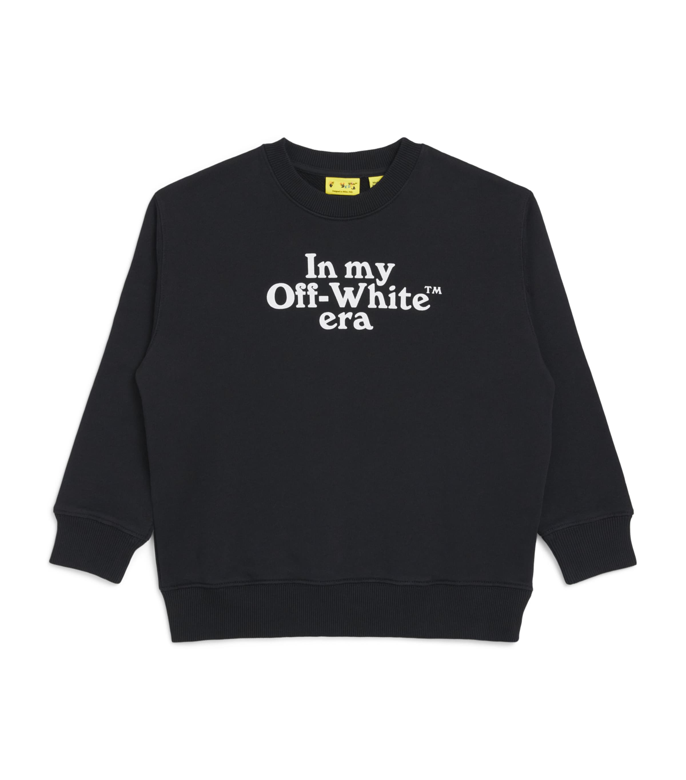 Off-White Kids Era Slogan Sweatshirt (4-12+ Years) Black Image 1